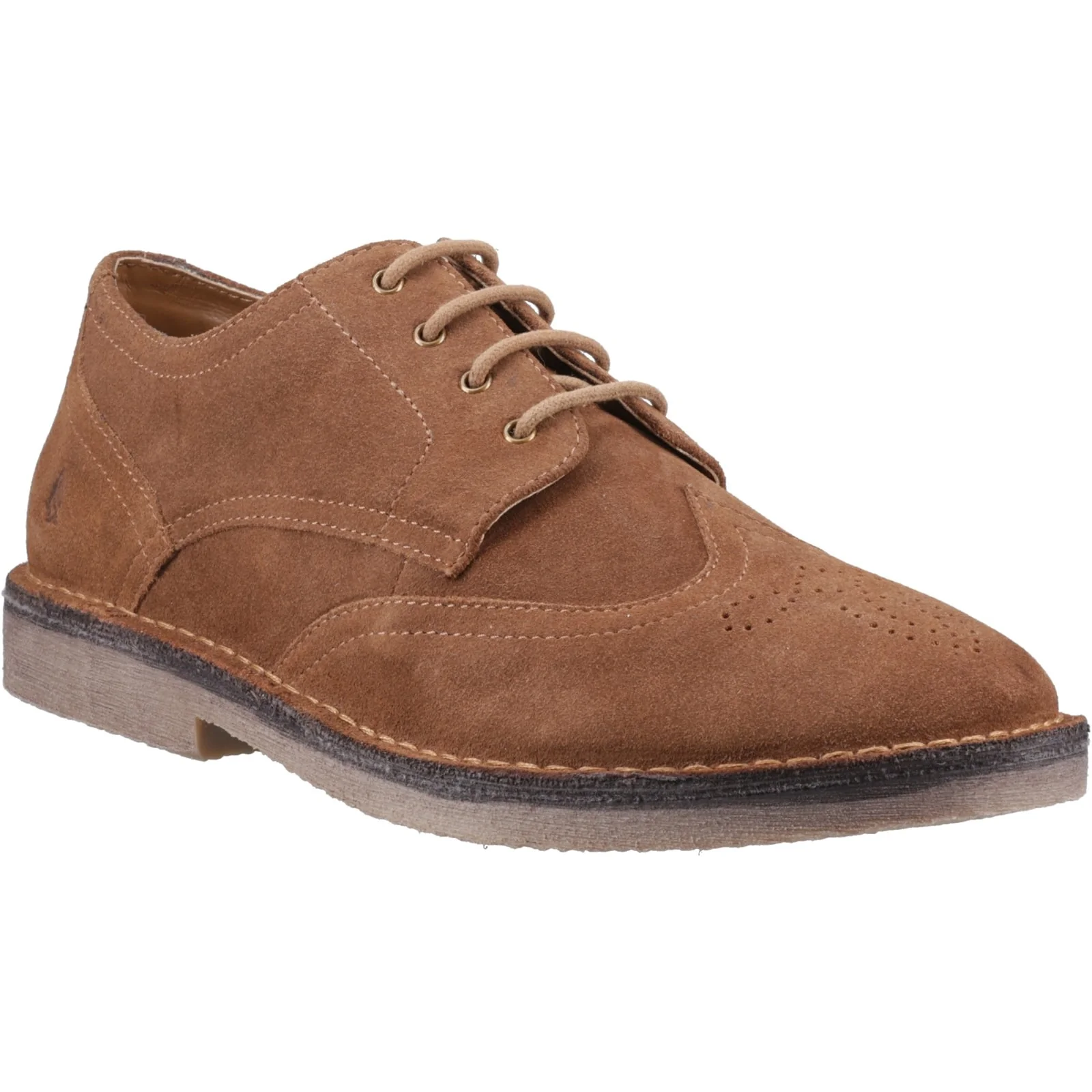 Hush Puppies Mens Samson Wingtip Tan - Image 5