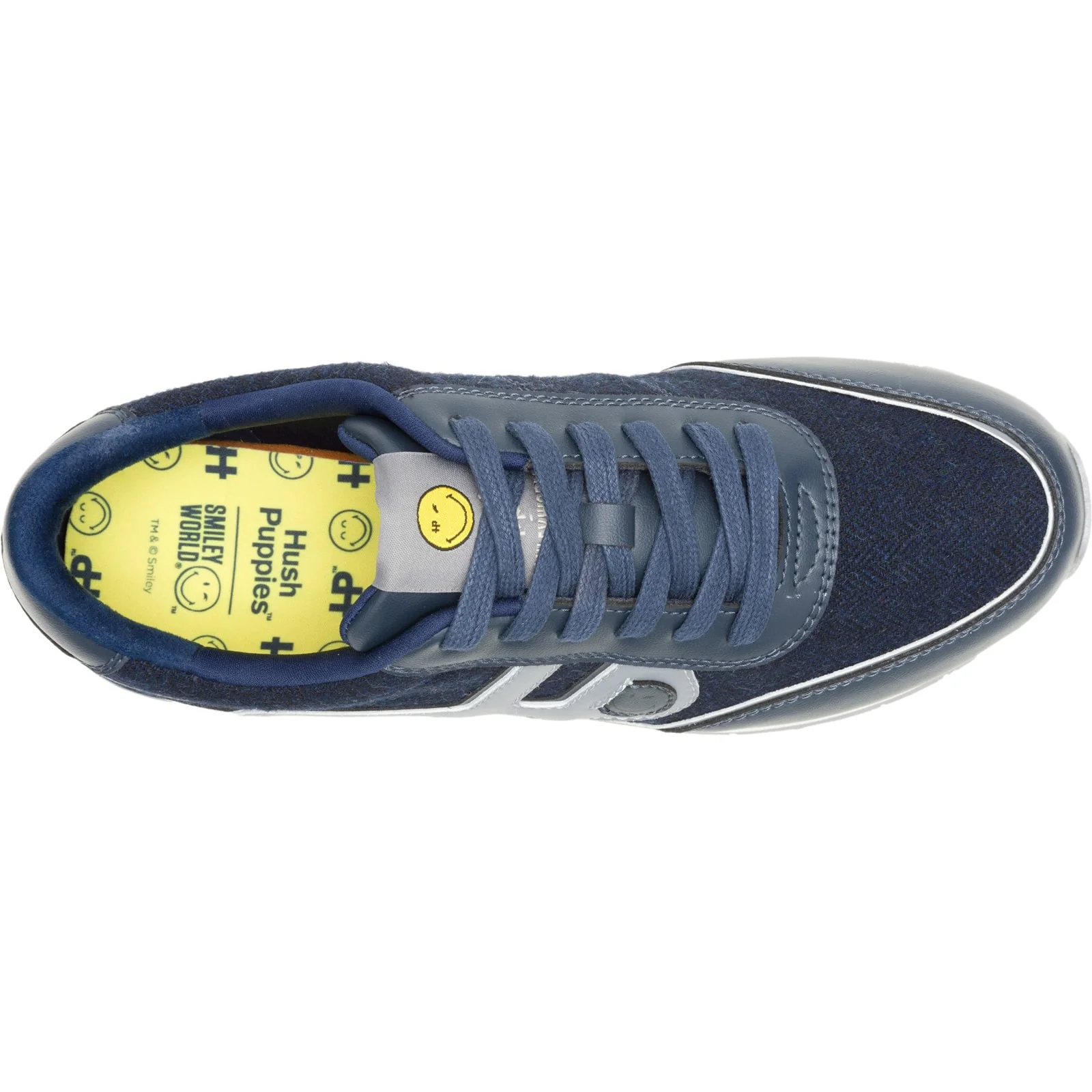 Hush Puppies Mens Seventy8 Smiley Trainer Blue - Image 3