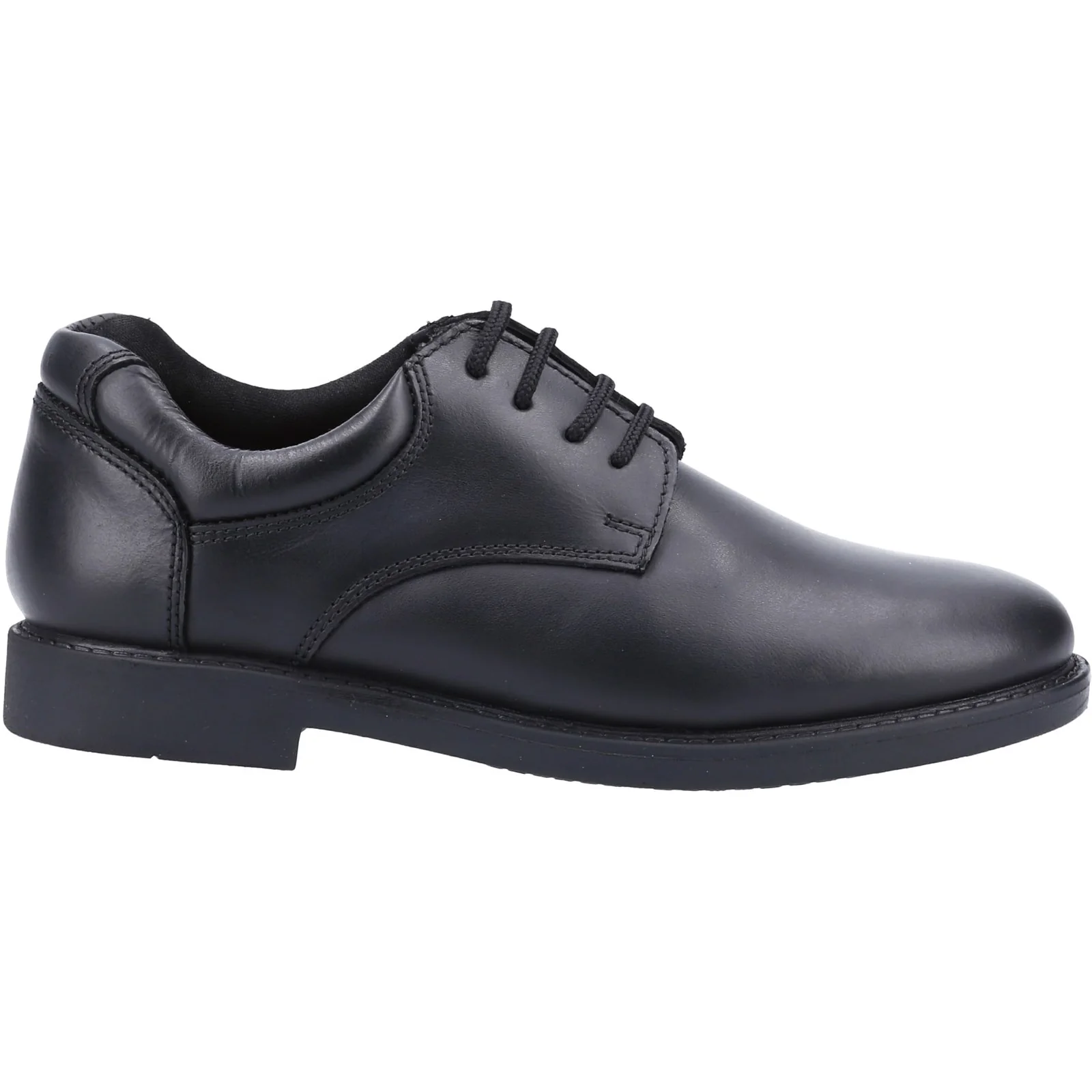 Hush Puppies Mens Tim Senior School Shoe Black