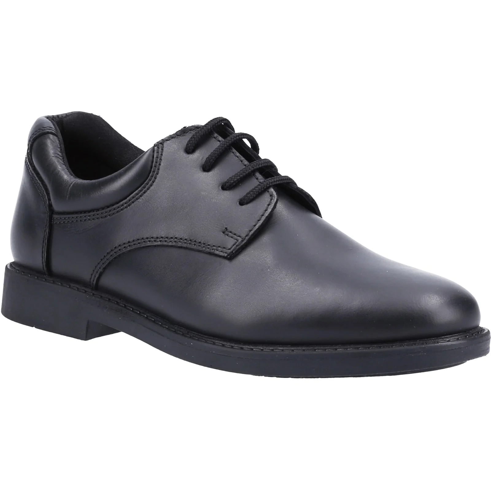 Hush Puppies Mens Tim Senior School Shoe Black - Image 5