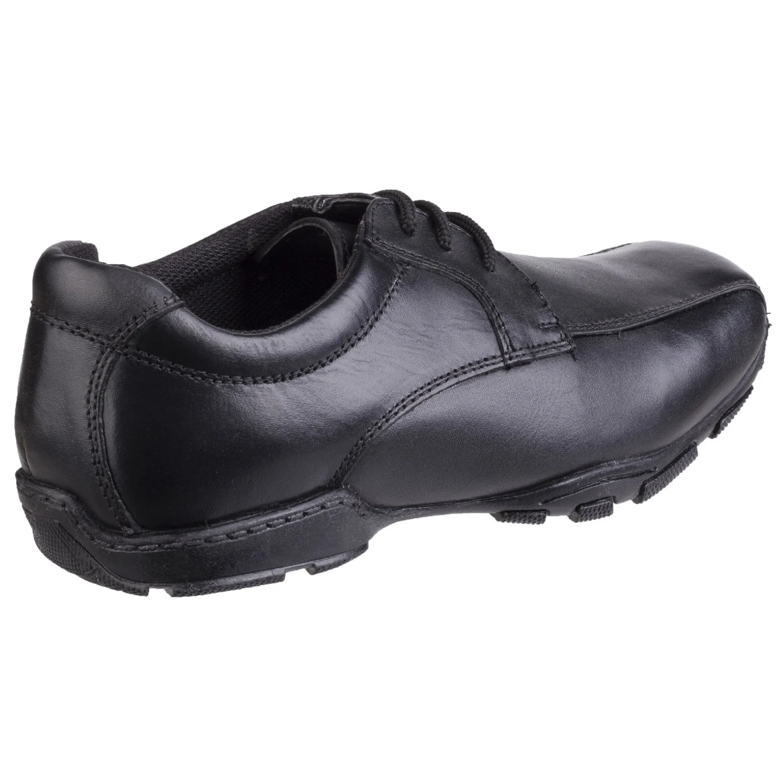 Hush Puppies Mens Vincente Senior School Shoe Black - Image 3