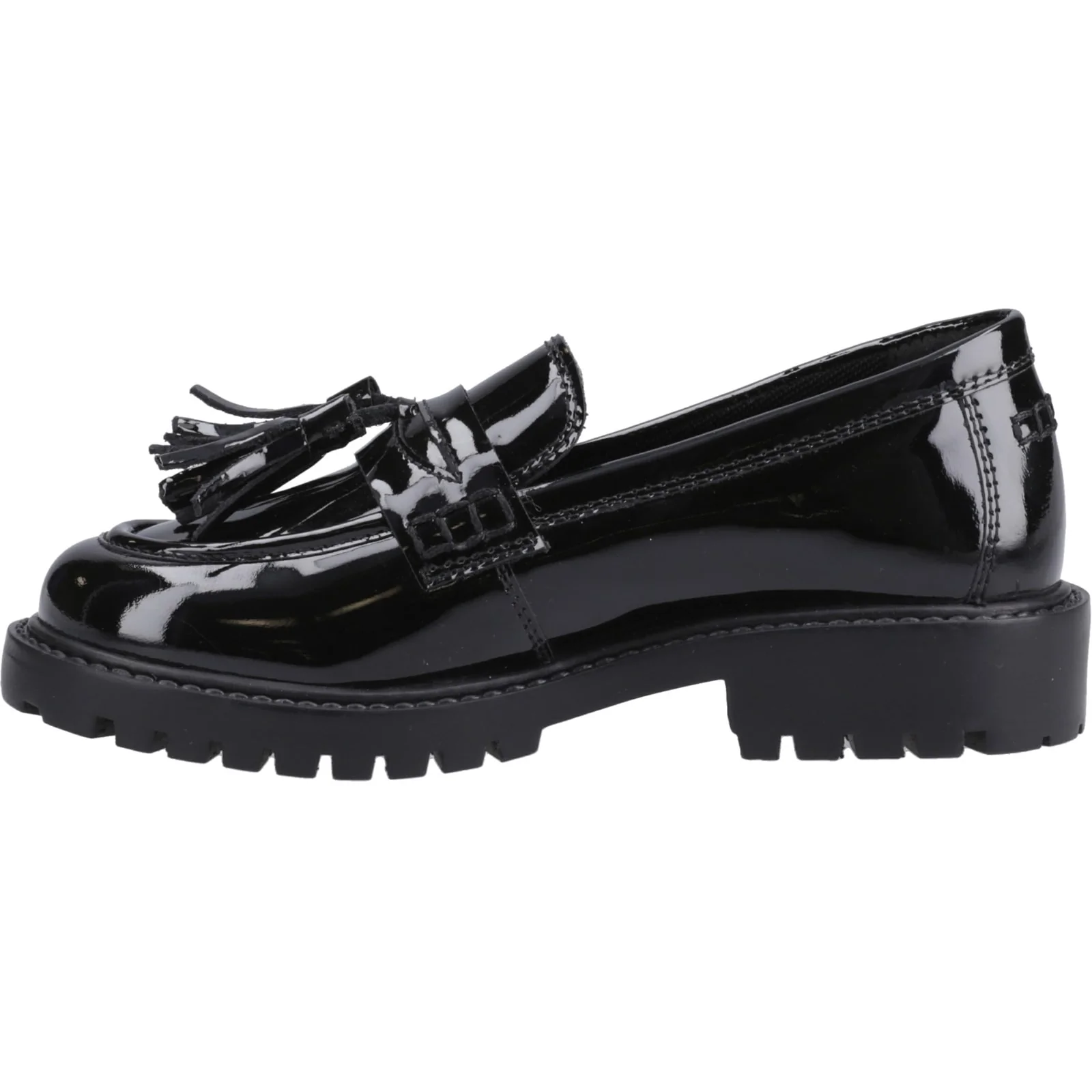 Hush Puppies Womens Abigail Patent Senior Shoe Black - Image 2