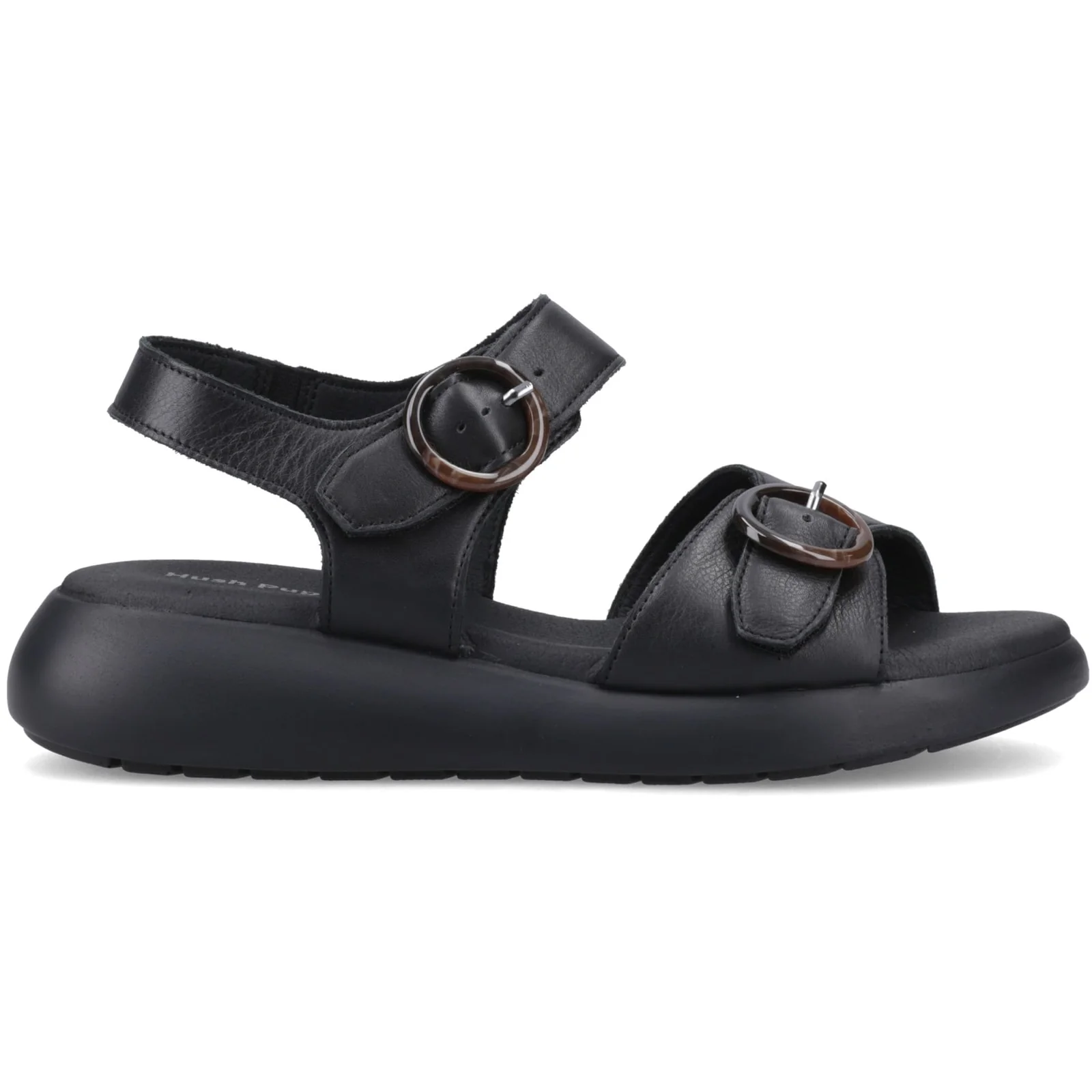 Hush Puppies Womens Alison Buckle Sandal Black