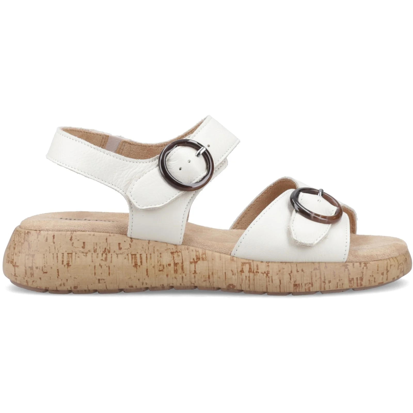 Hush Puppies Womens Alison Buckle Sandal Cream