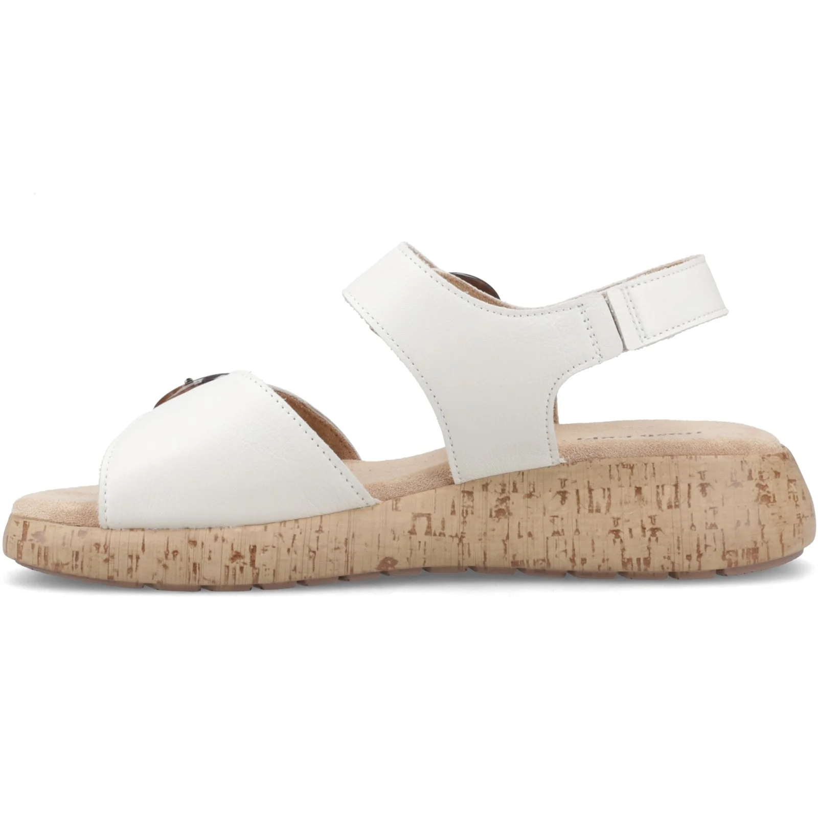 Hush Puppies Womens Alison Buckle Sandal Cream - Image 2