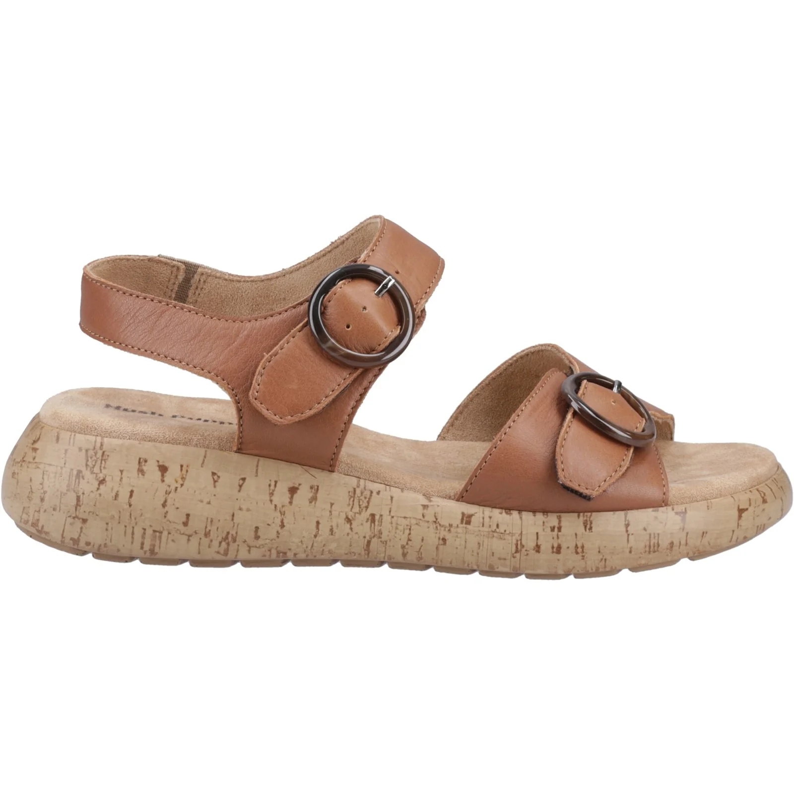 Hush Puppies Womens Alison Buckle Sandal Tan