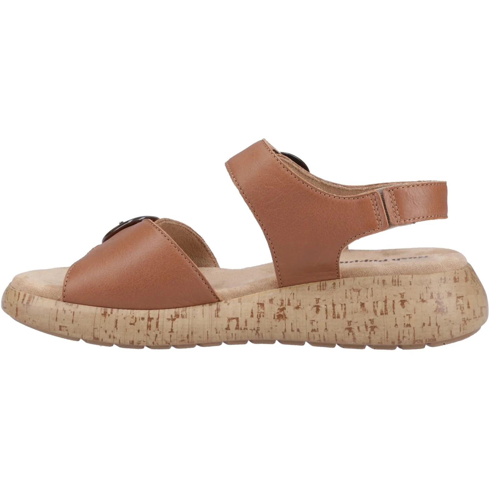 Hush Puppies Womens Alison Buckle Sandal Tan - Image 2
