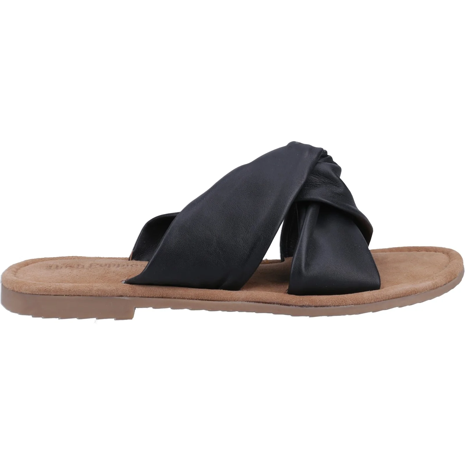 Hush Puppies Womens Amy Wide Fit Sandal Black