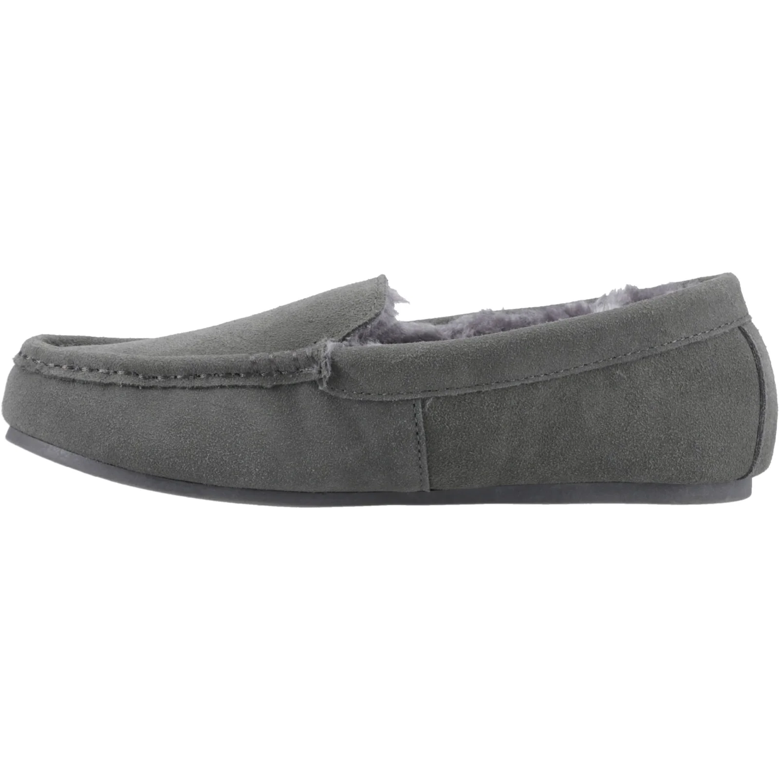 Hush Puppies Womens Annie Mocassin Slipper Grey - Image 2