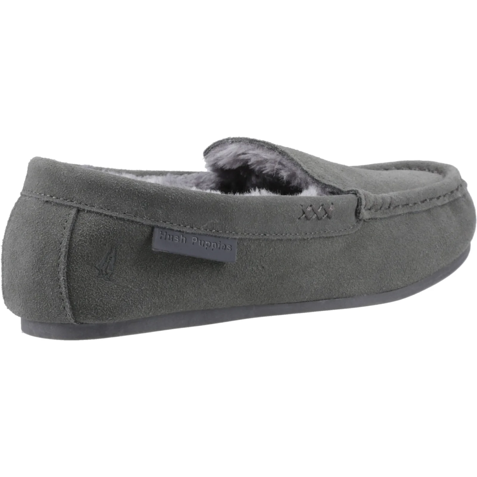 Hush Puppies Womens Annie Mocassin Slipper Grey - Image 4