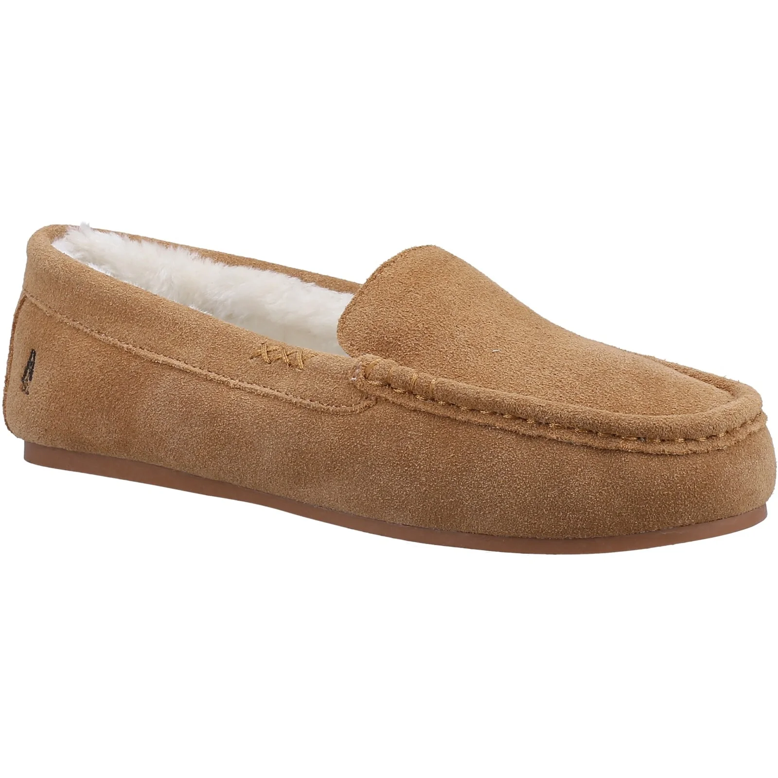 Hush Puppies Womens Annie Mocassin Slipper Tan - Image 4