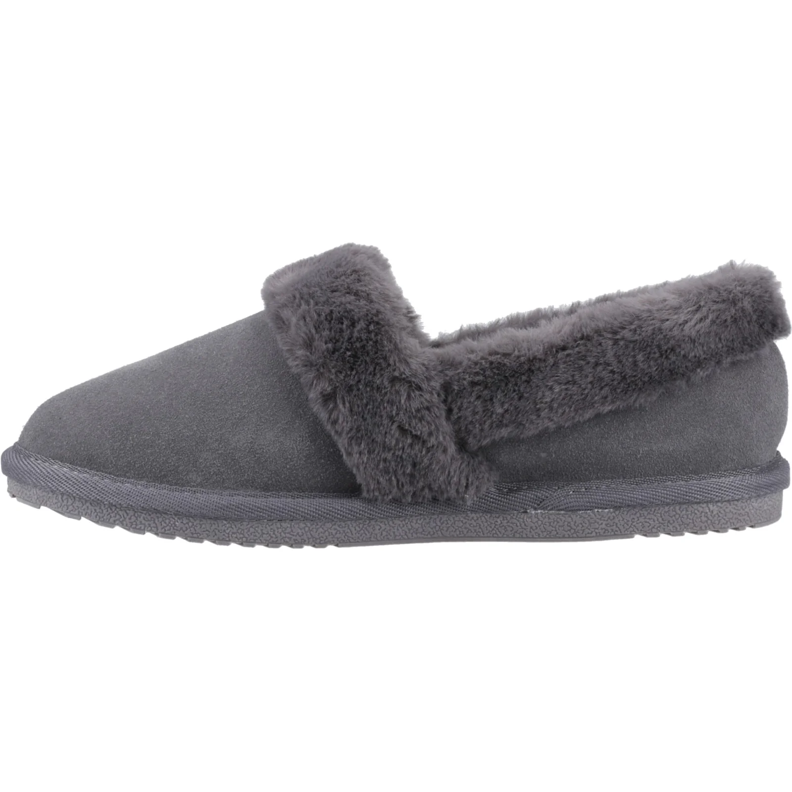 Hush Puppies Womens Ariel Slipper Grey - Image 2