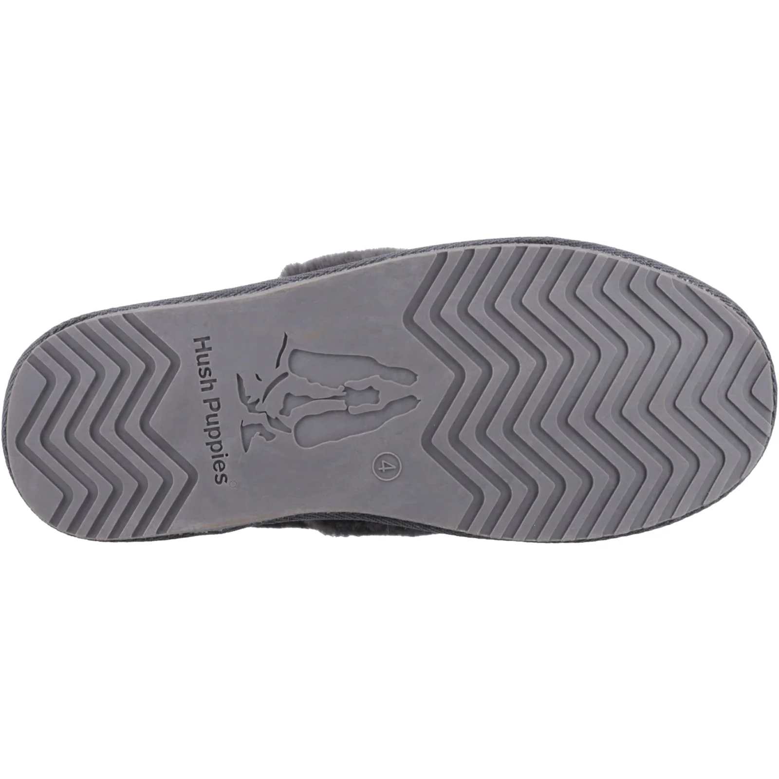 Hush Puppies Womens Ariel Slipper Grey - Image 3