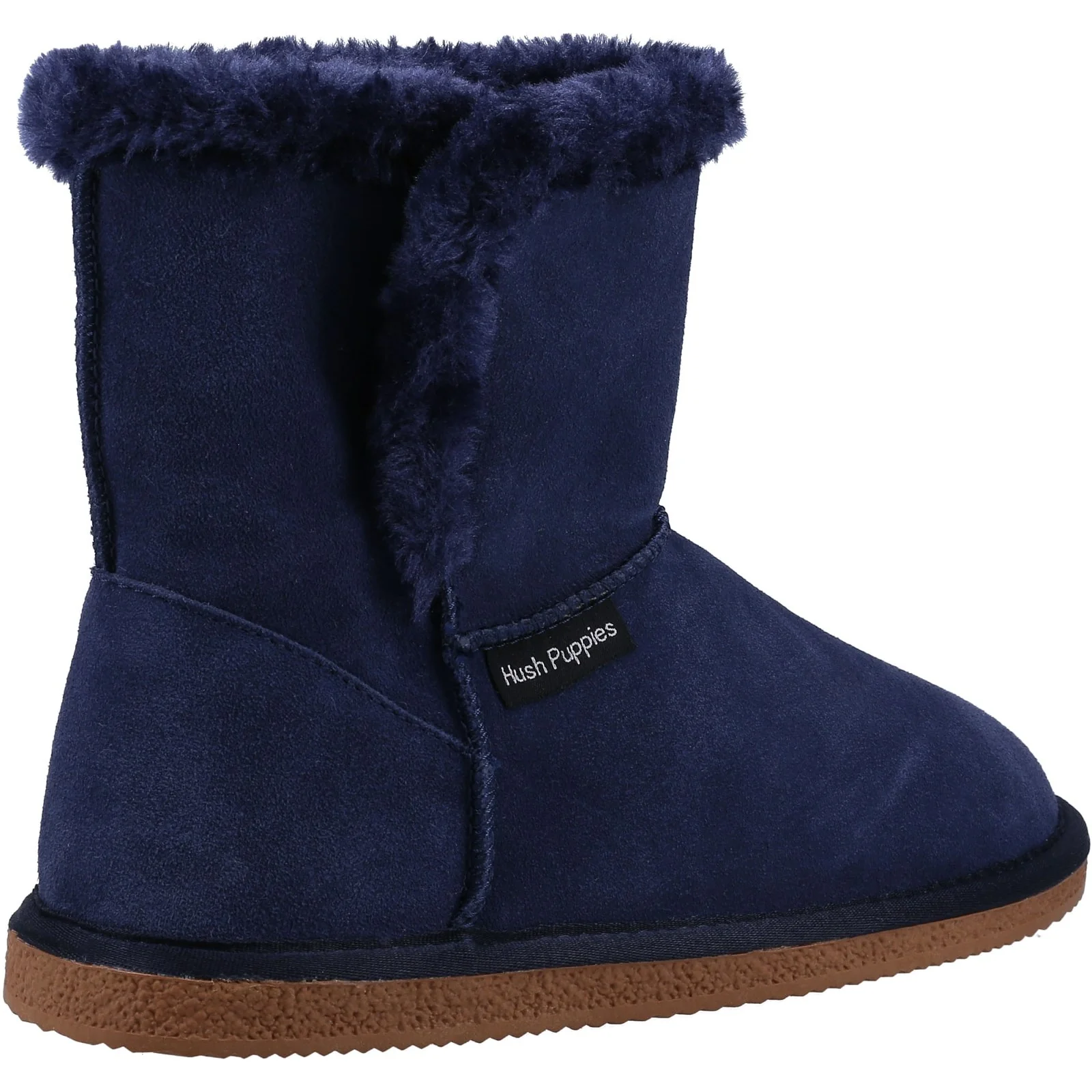 Hush Puppies Womens Ashleigh Slipper Bootie Navy - Image 3