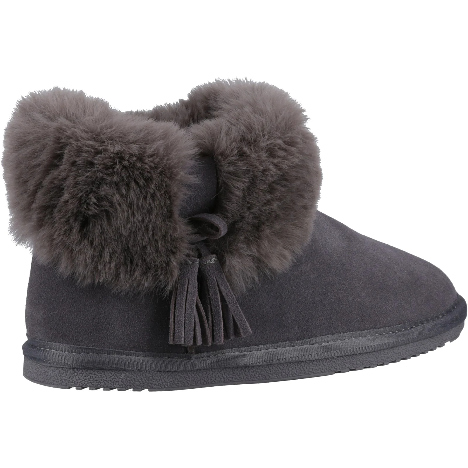Hush Puppies Womens Ayana Slippers Grey - Image 3