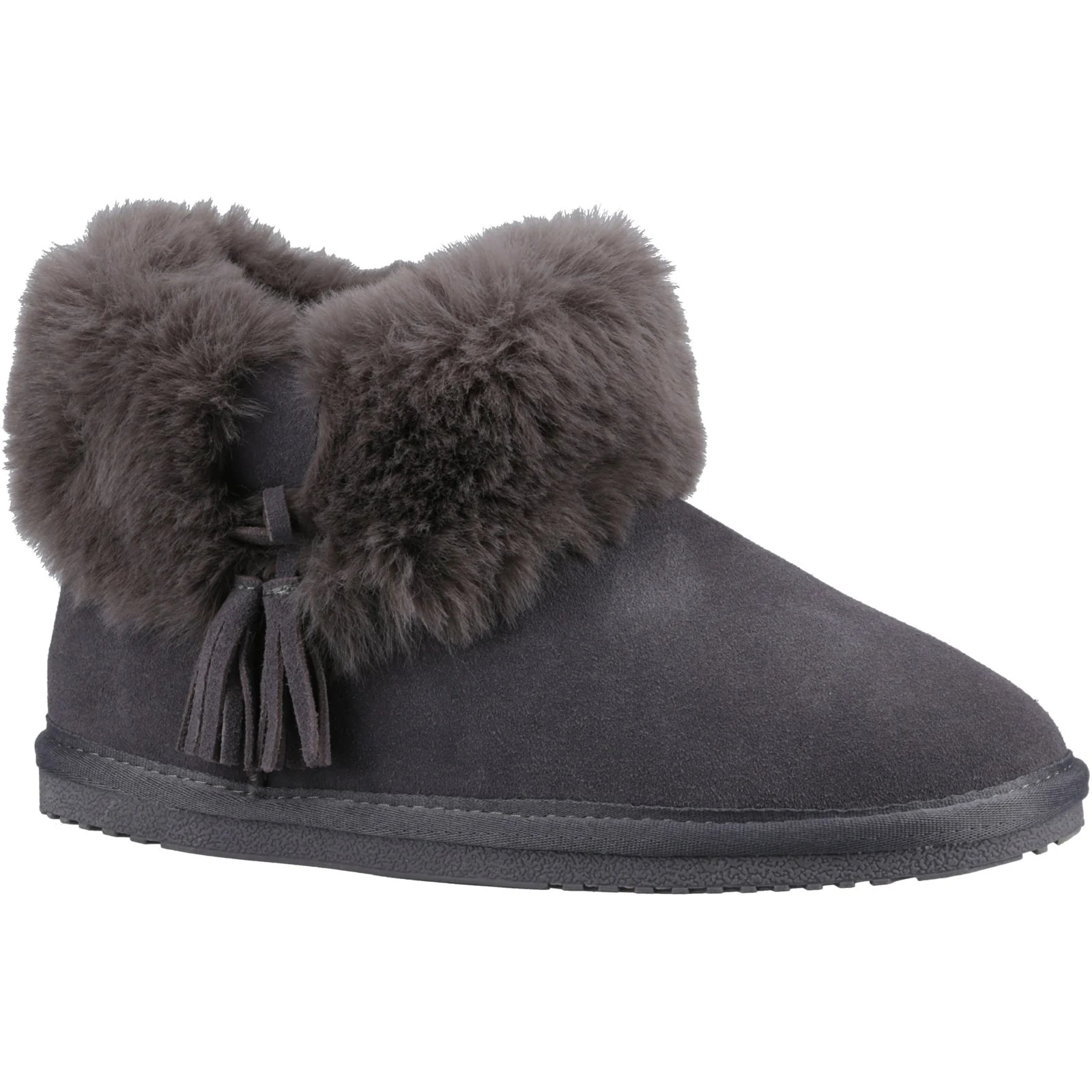 Hush Puppies Womens Ayana Slippers Grey - Image 4