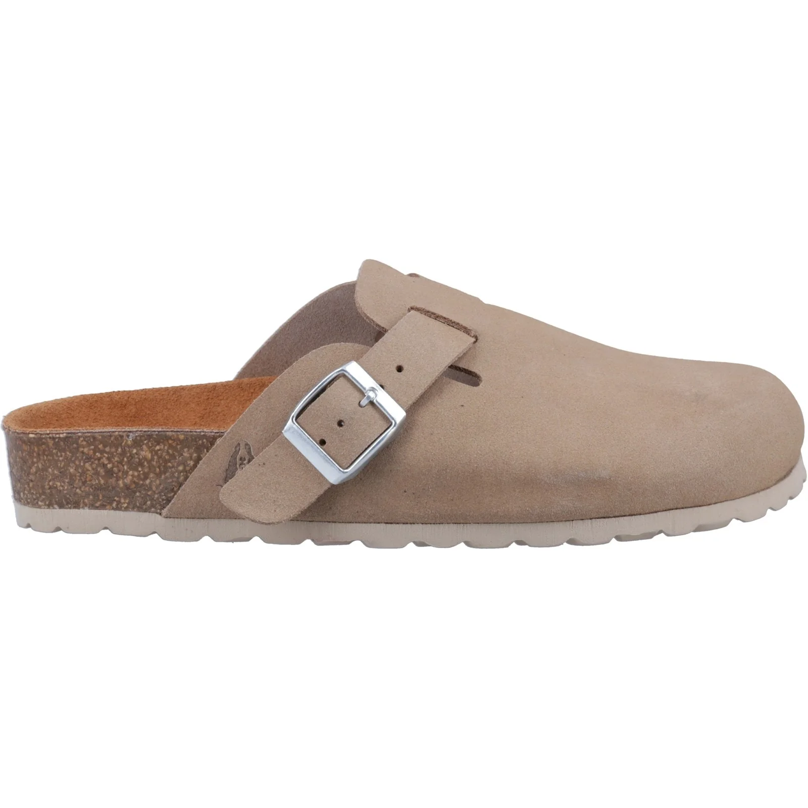 Hush Puppies Womens Bailey Closed Toe Mule Taupe