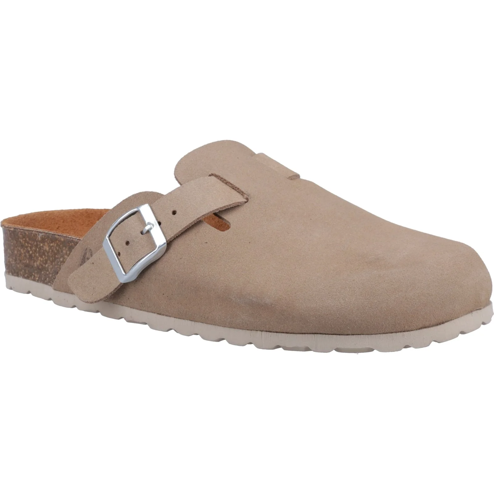 Hush Puppies Womens Bailey Closed Toe Mule Taupe - Image 4