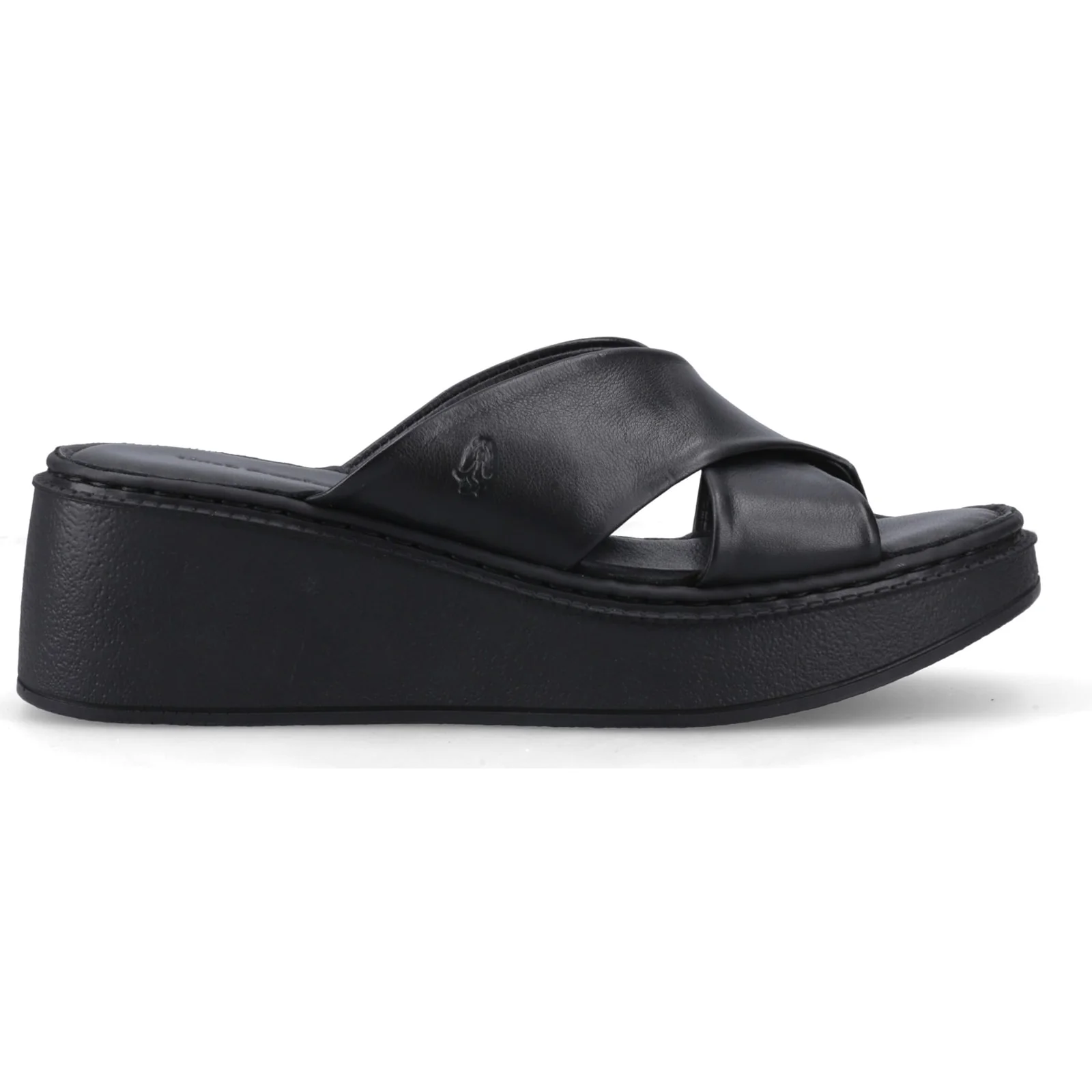 Hush Puppies Womens Bobbi Wedge Sandal Black