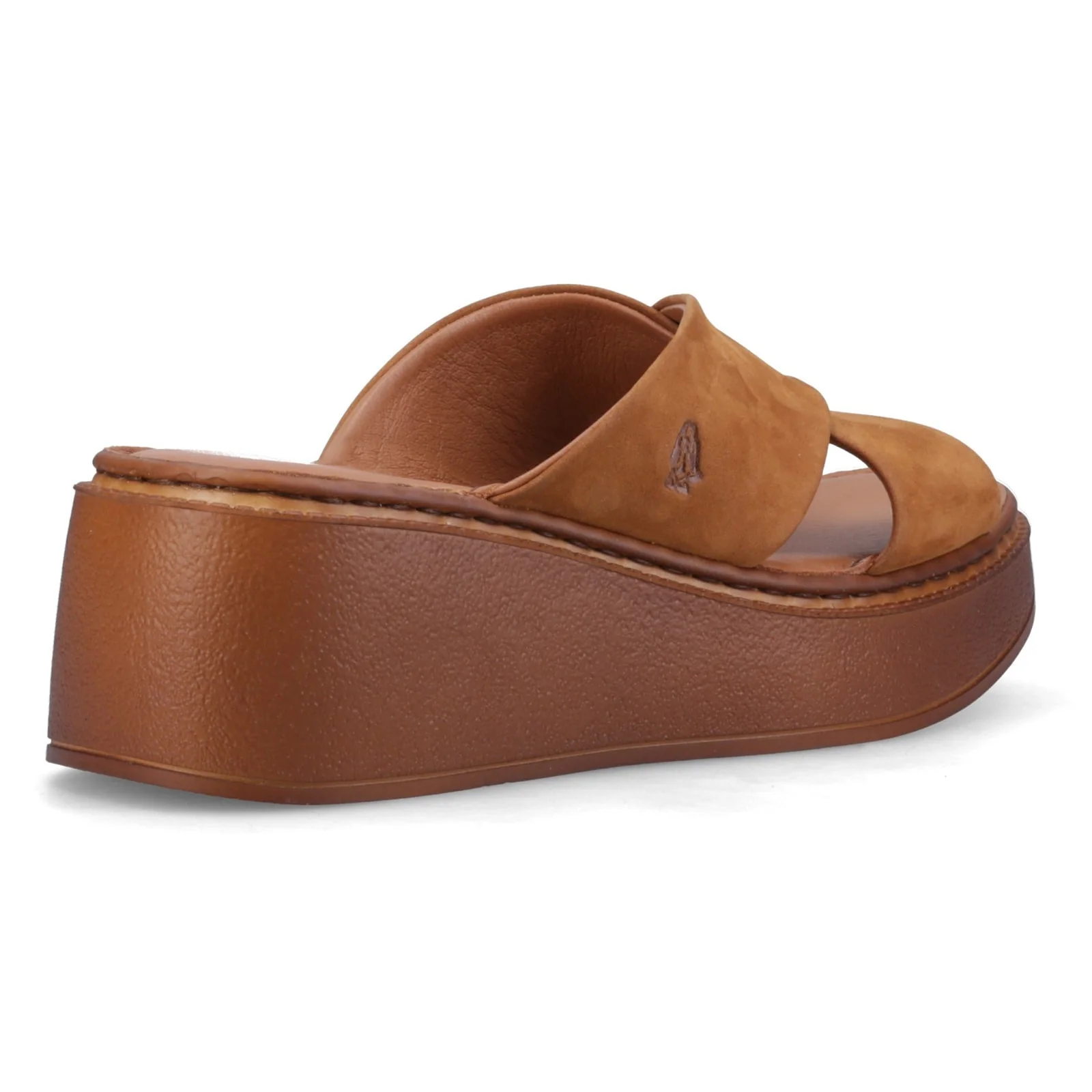 Hush Puppies Womens Bobbi Wedge Sandal Tan Nubuck - Image 4