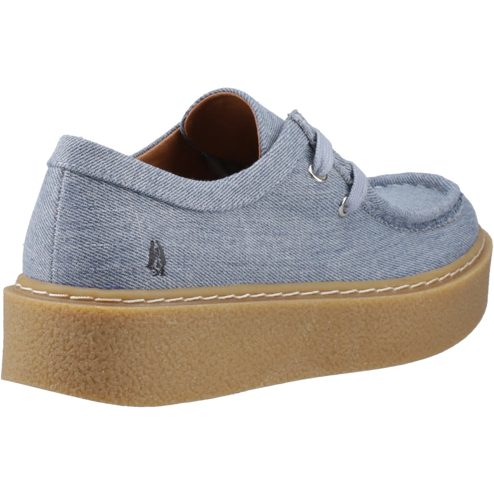 Hush Puppies Womens Bridie Textile Mocc Toe Denim - Image 4
