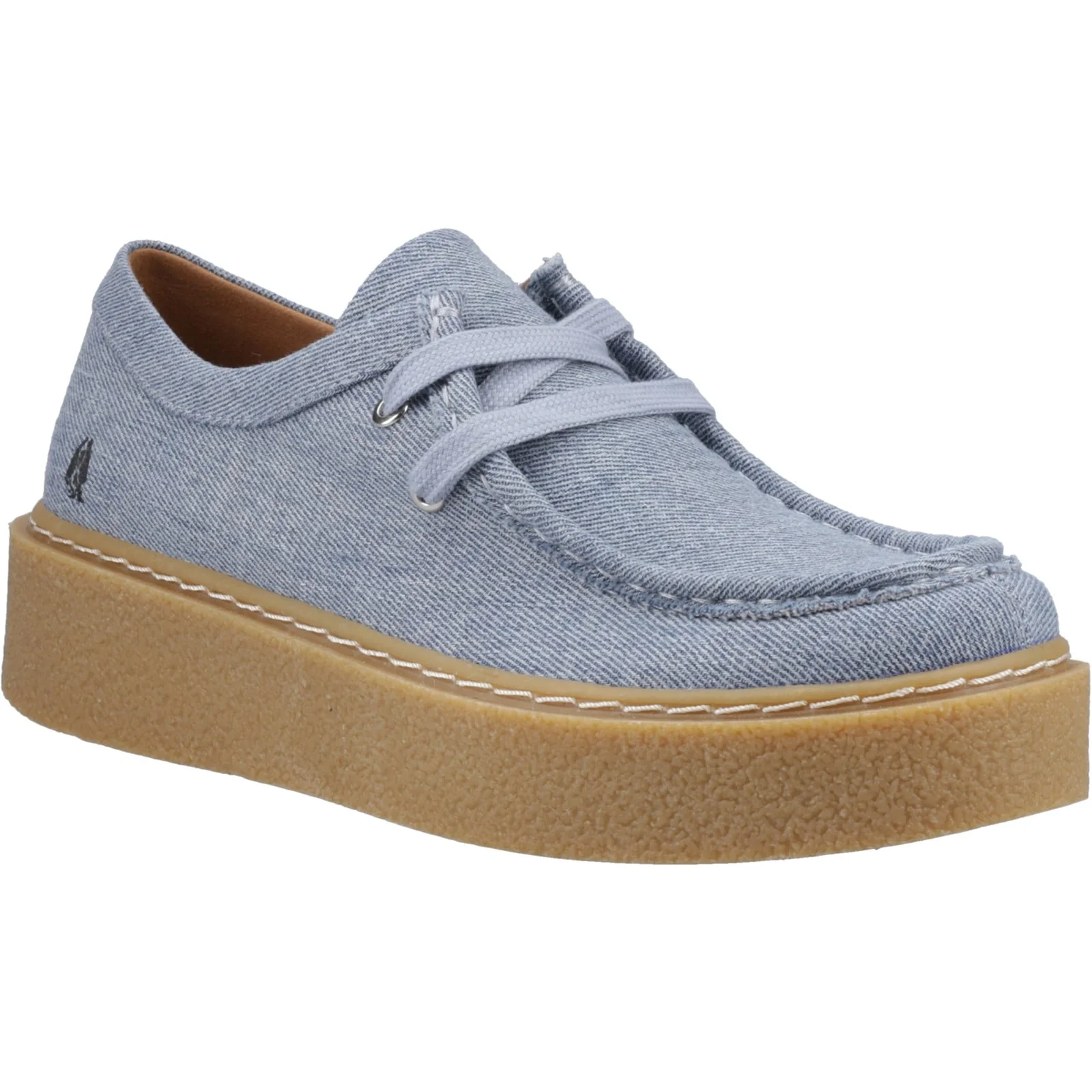 Hush Puppies Womens Bridie Textile Mocc Toe Denim - Image 5