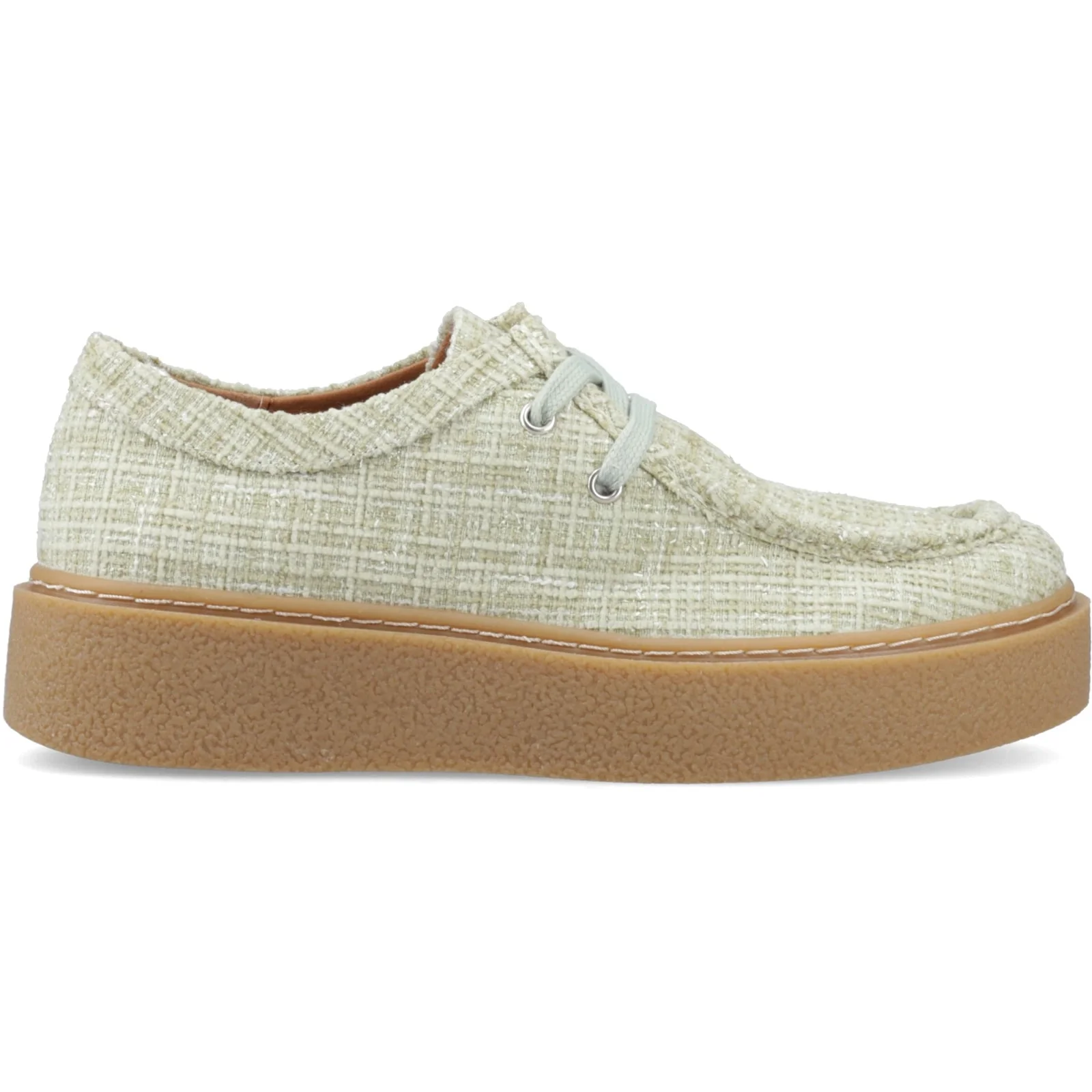 Hush Puppies Womens Bridie Textile Mocc Toe Mint