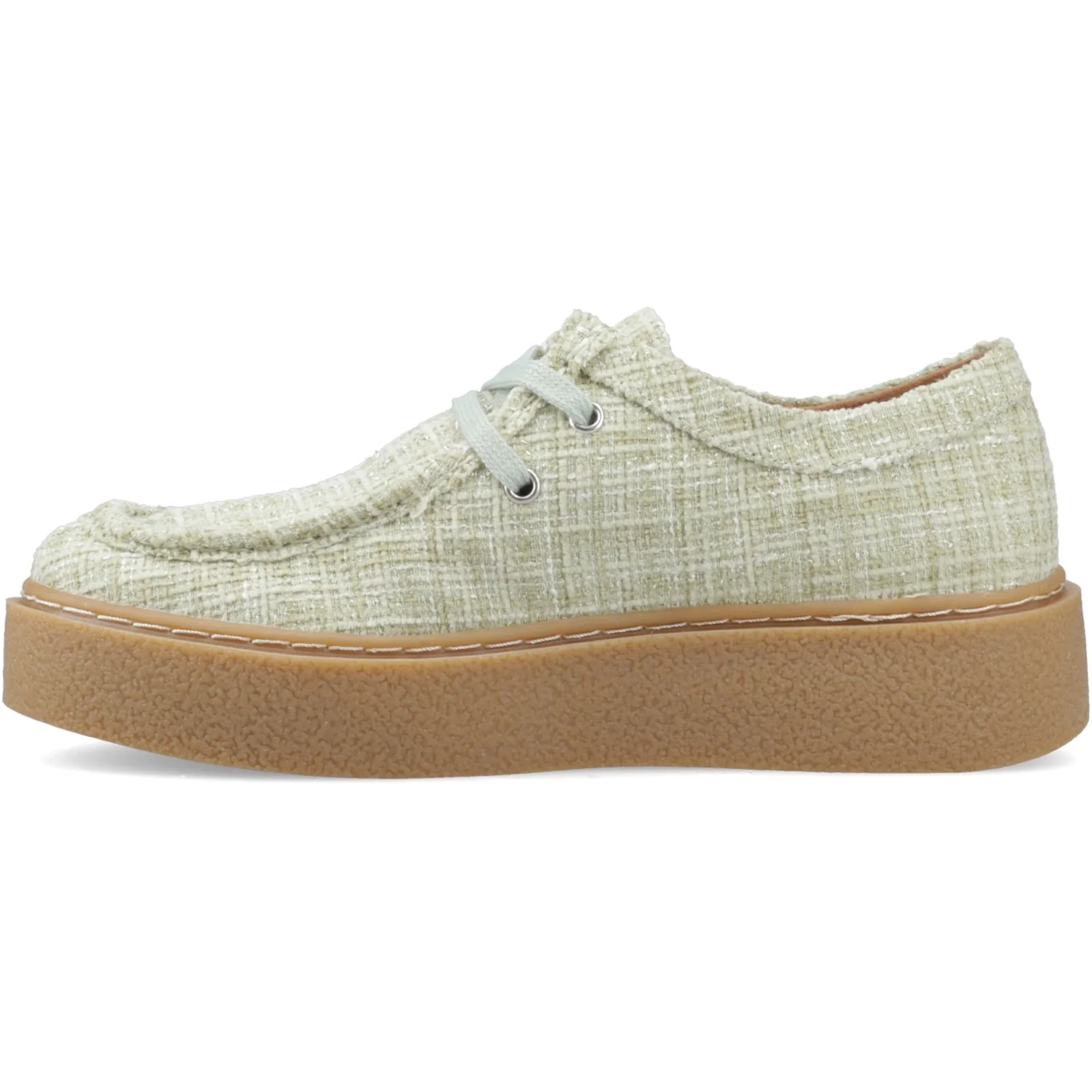 Hush Puppies Womens Bridie Textile Mocc Toe Mint - Image 2