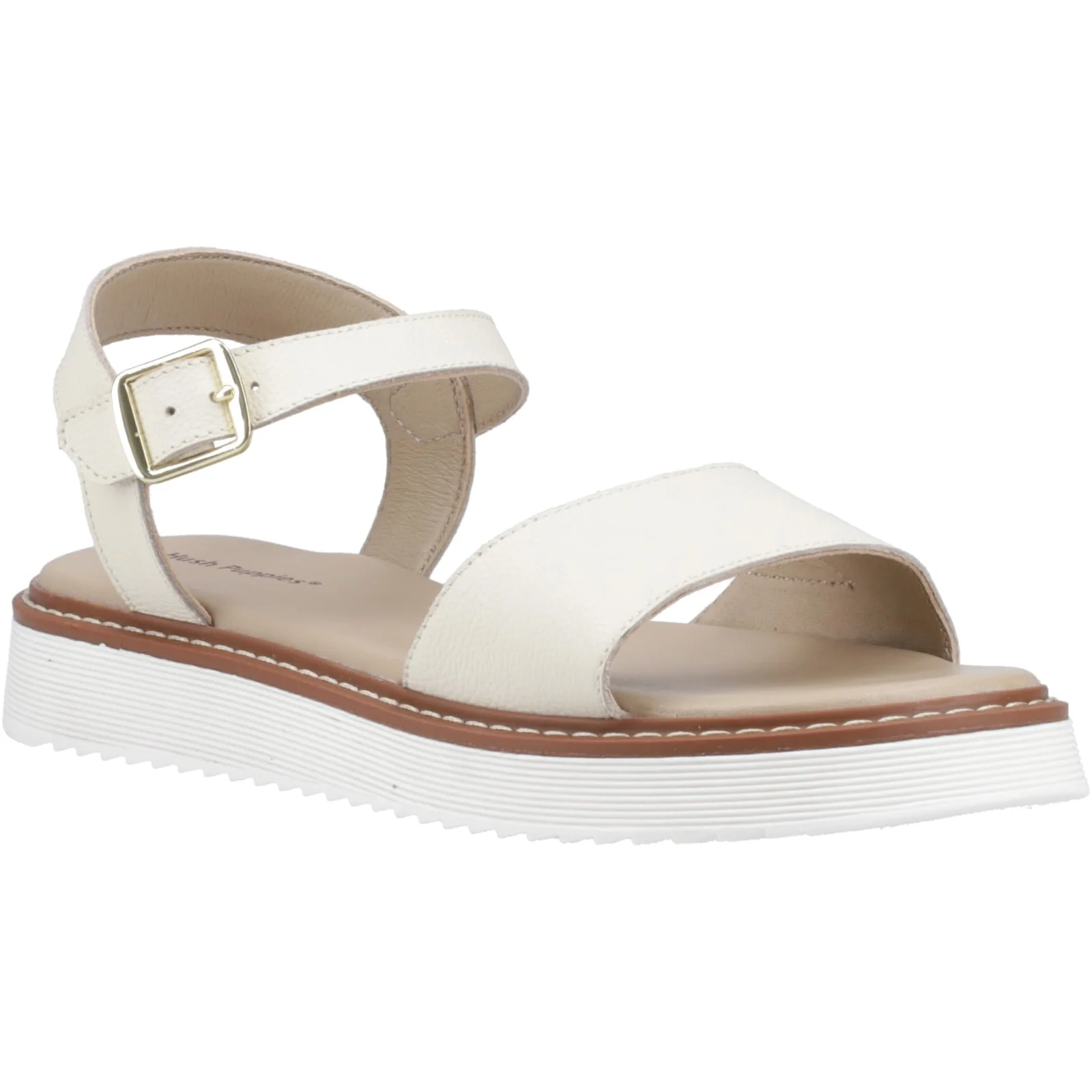 Hush Puppies Womens Cassie Sandal Cream - Image 5