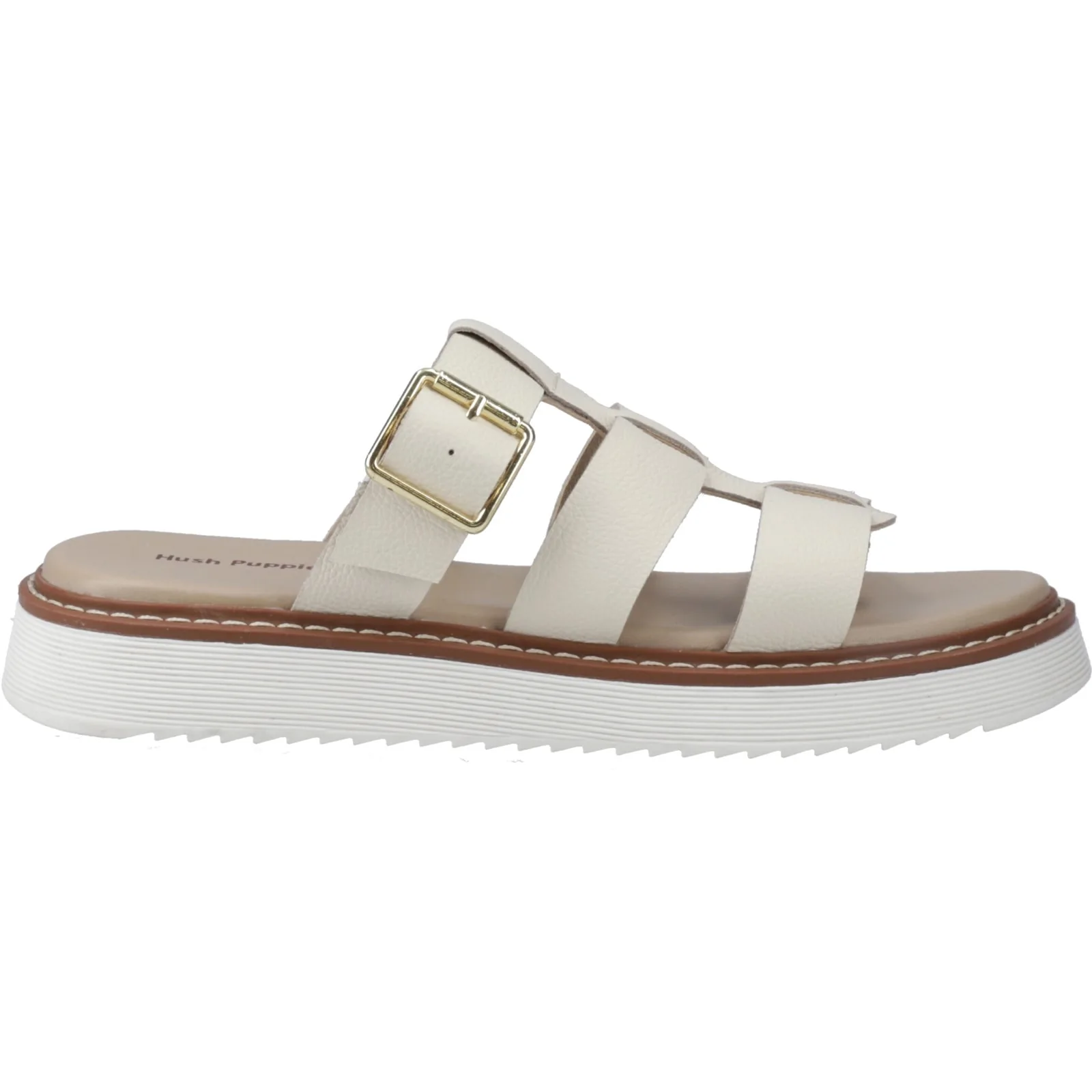 Hush Puppies Womens Celeste Slide Sandal Cream