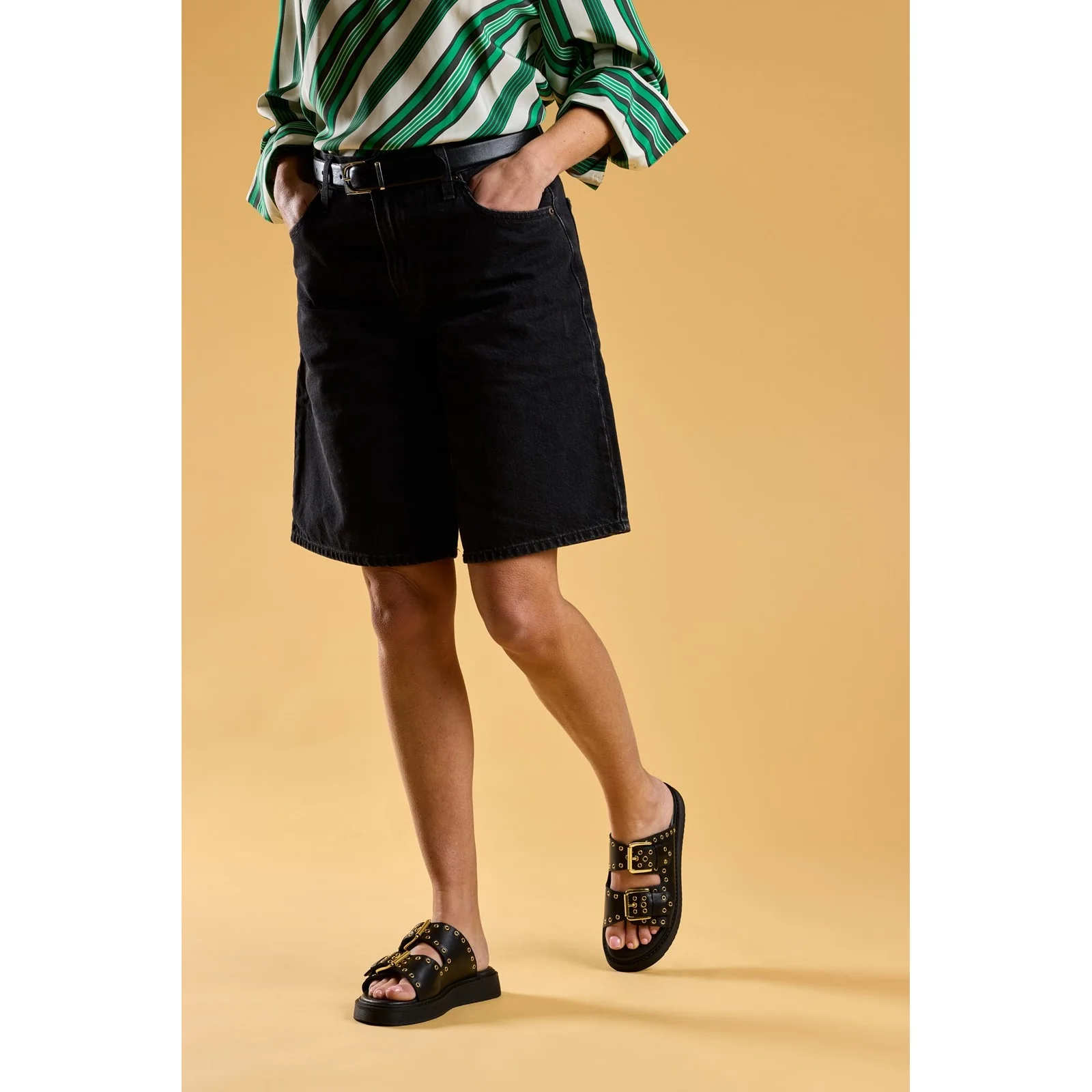 Hush Puppies Womens Christine Mule Sandal Black - Image 6