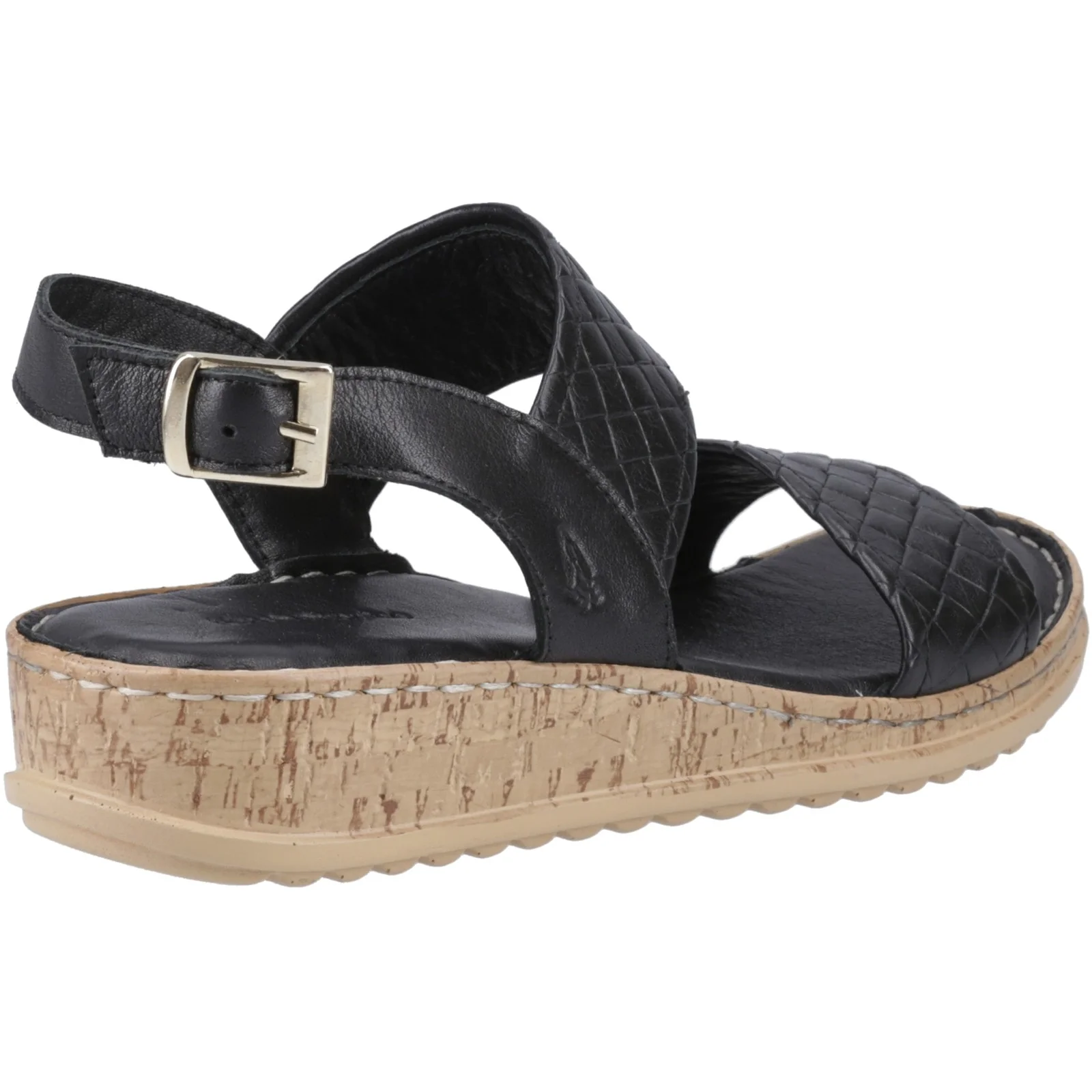 Hush Puppies Womens Ebony Woven Sandal Black - Image 4