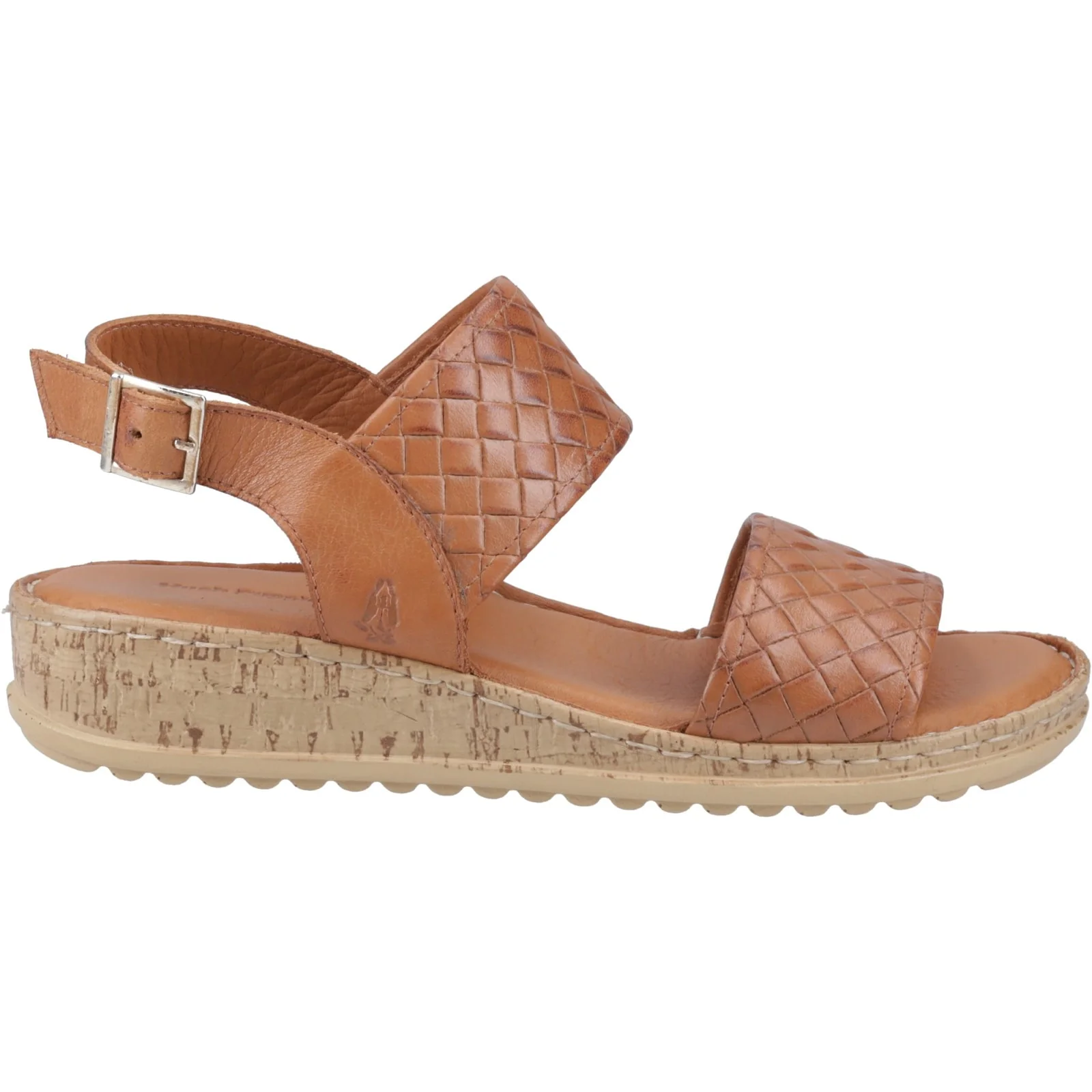 Hush Puppies Womens Ebony Woven Sandal Tan