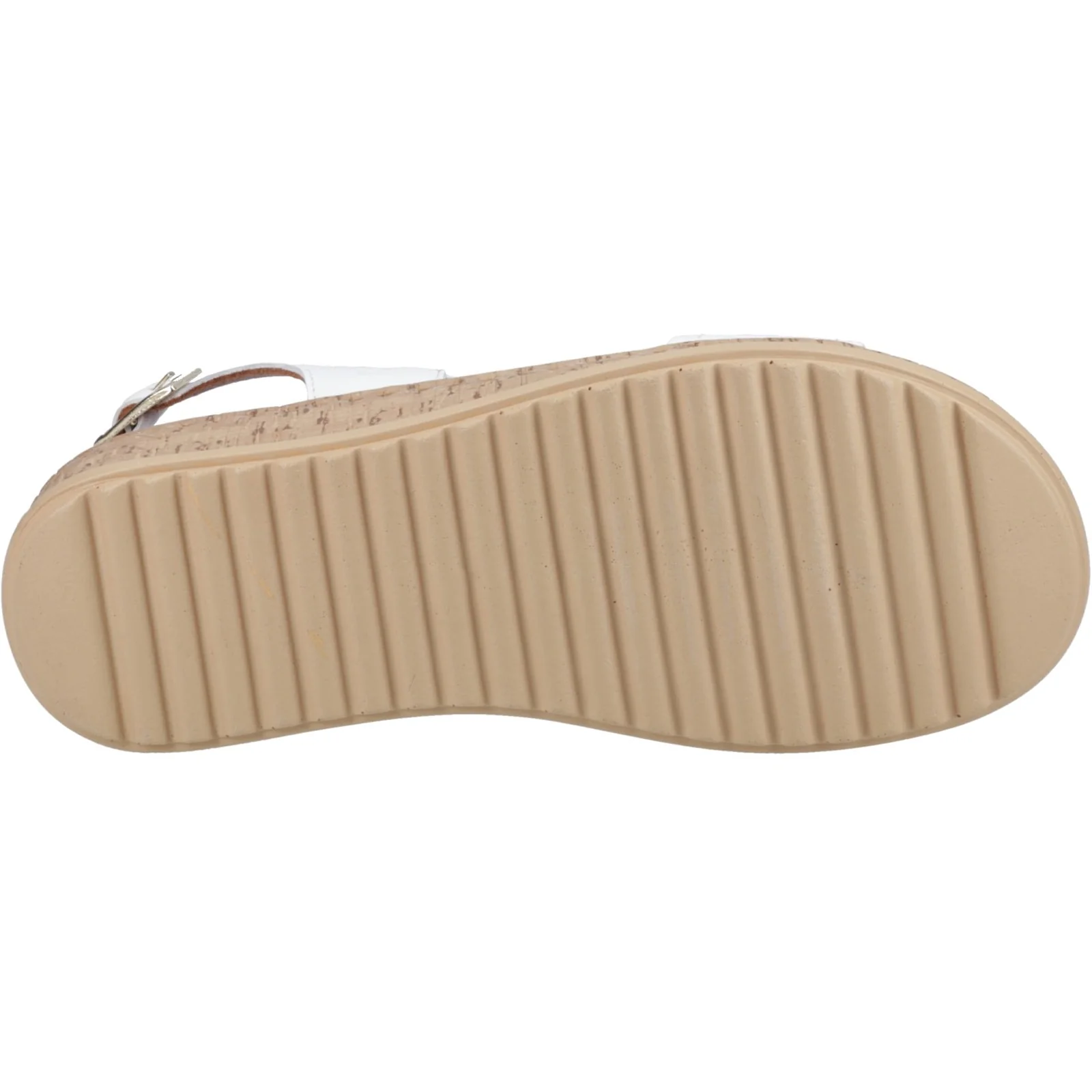 Hush Puppies Womens Ebony Woven Sandal White - Image 3