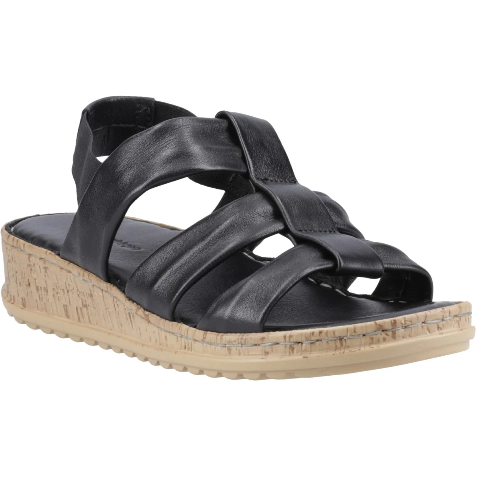 Hush Puppies Womens Eden Wide Fit Sandal Black - Image 5