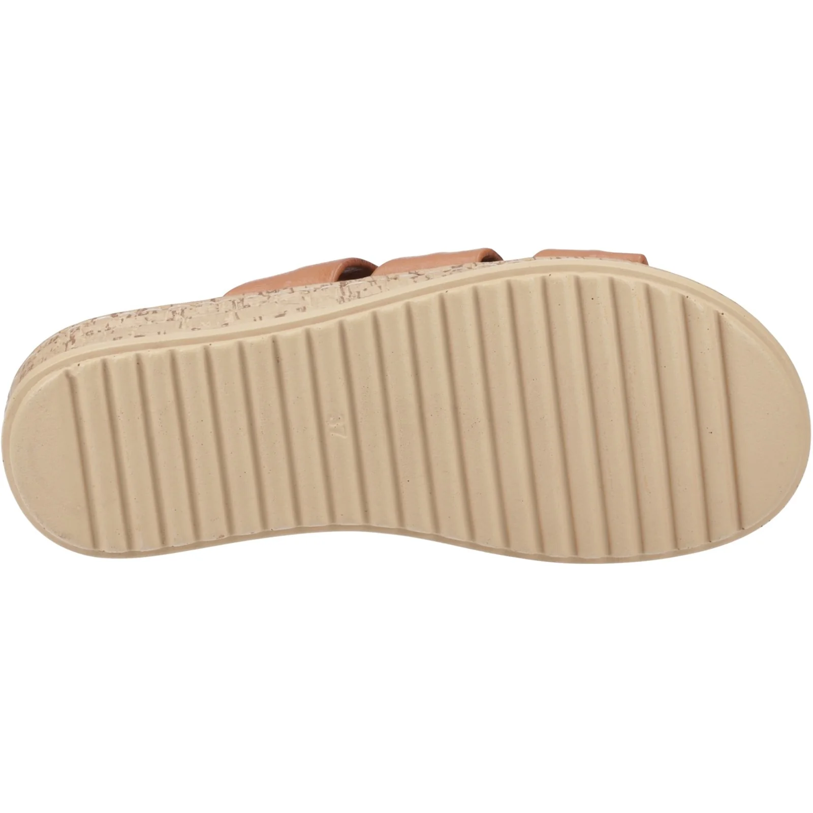 Hush Puppies Womens Eden Wide Fit Sandal Tan - Image 3