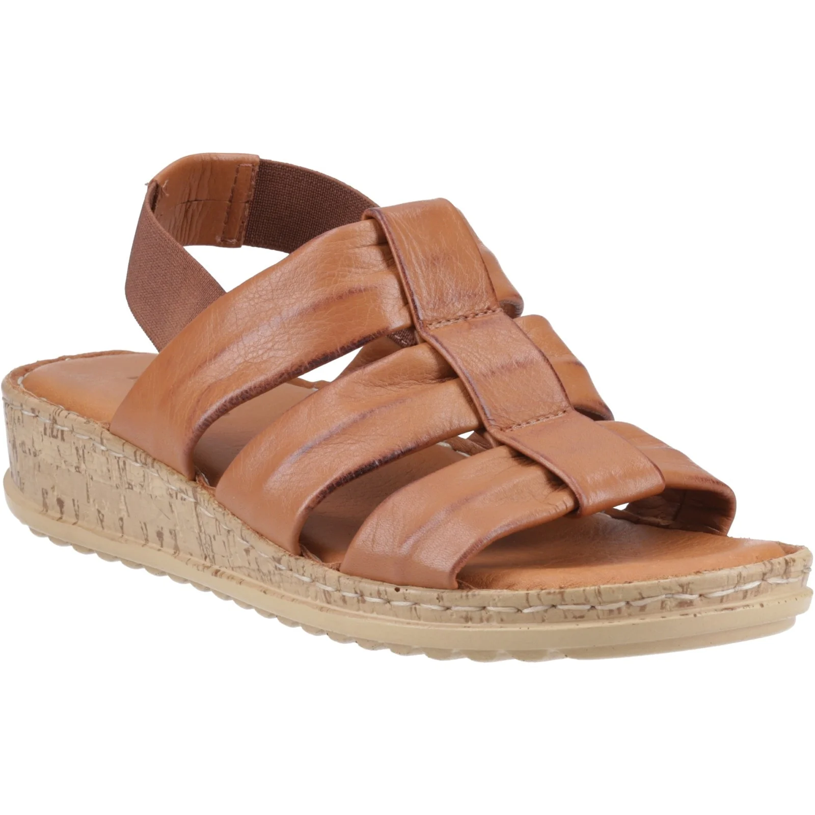 Hush Puppies Womens Eden Wide Fit Sandal Tan - Image 5
