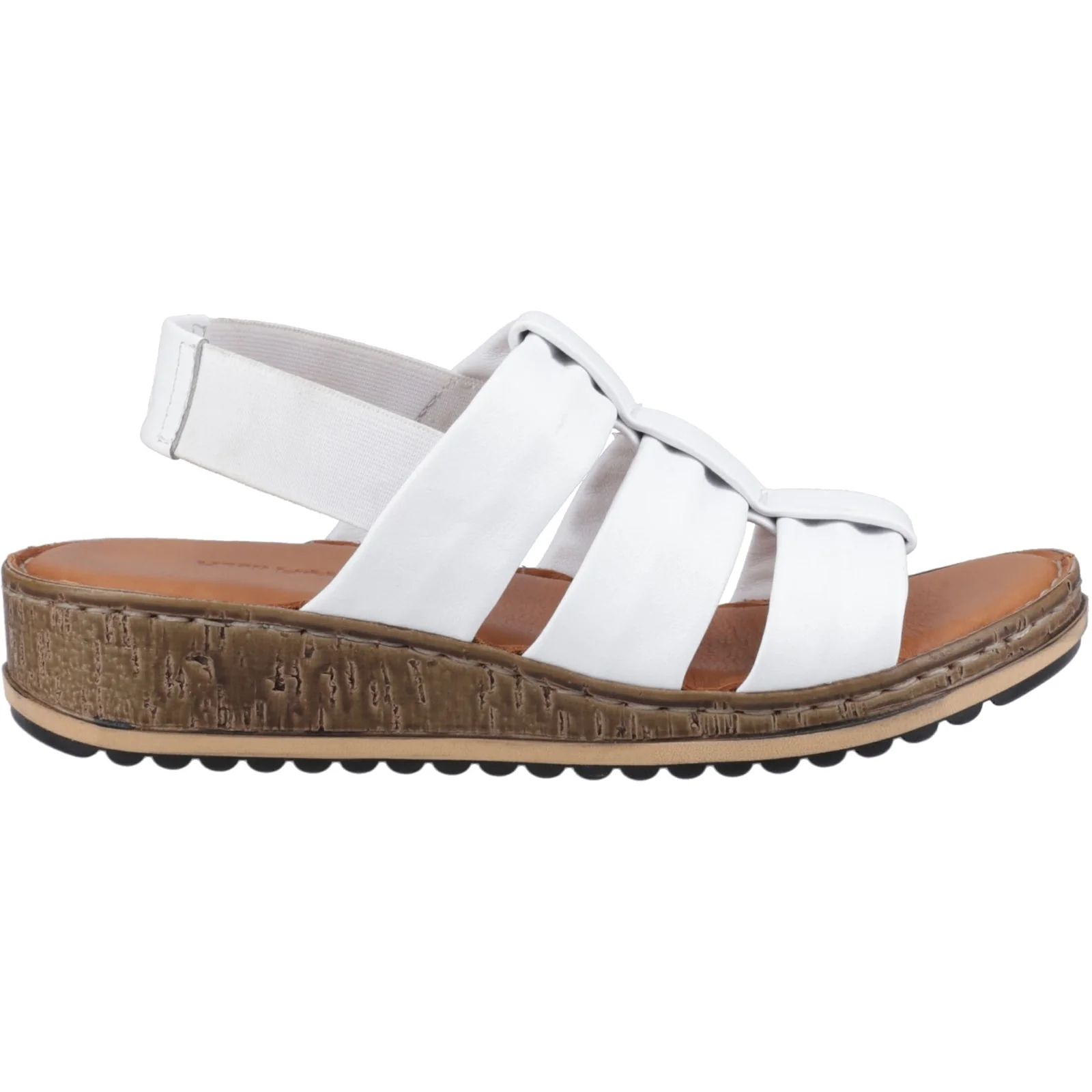 Hush Puppies Womens Eden Wide Fit Sandal White