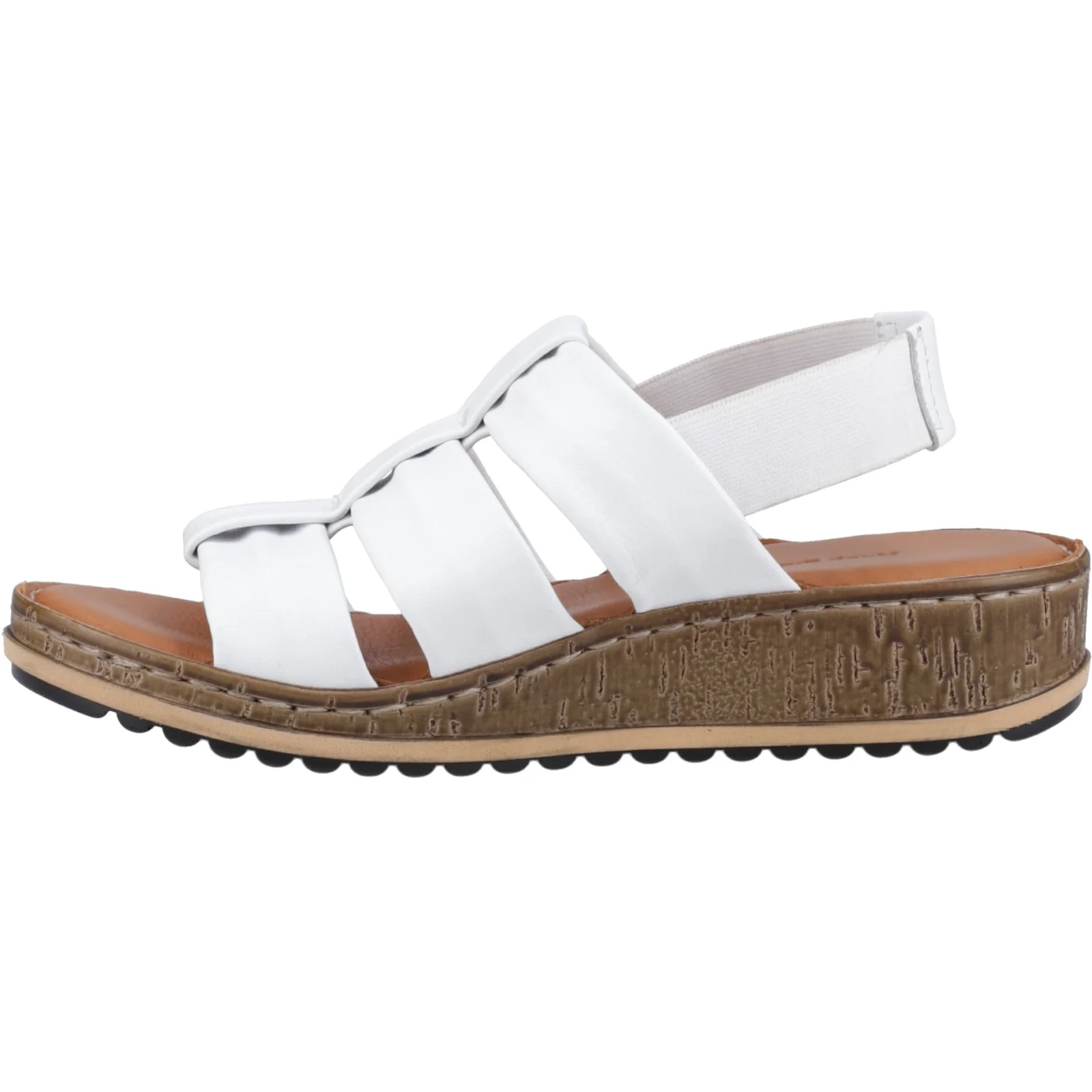 Hush Puppies Womens Eden Wide Fit Sandal White - Image 2