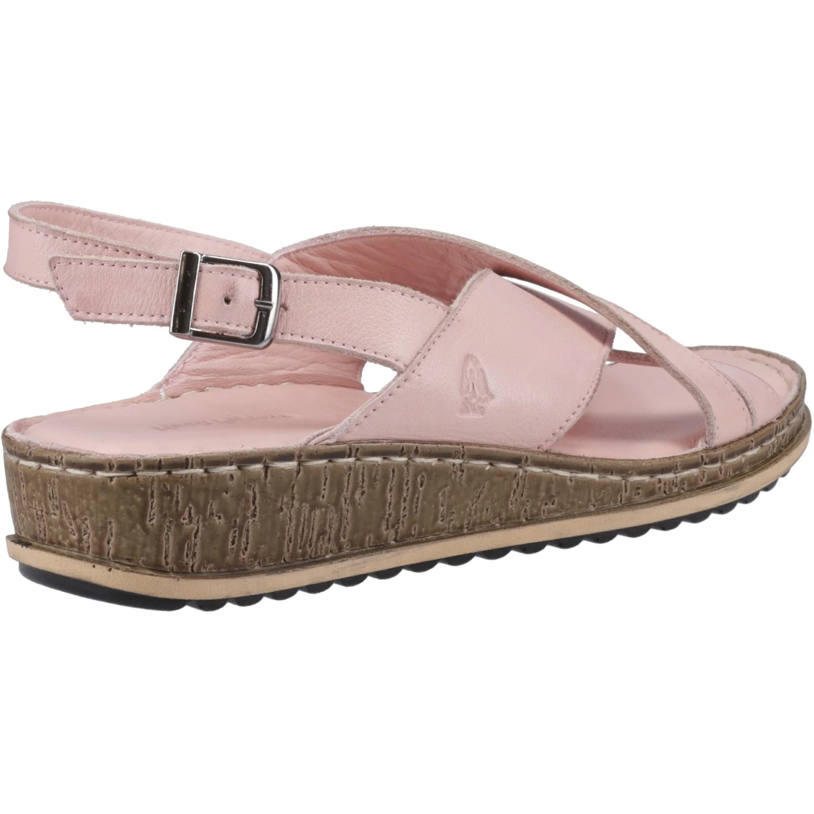 Hush Puppies Womens Elena Cross Over Wedge Sandal Blush - Image 4