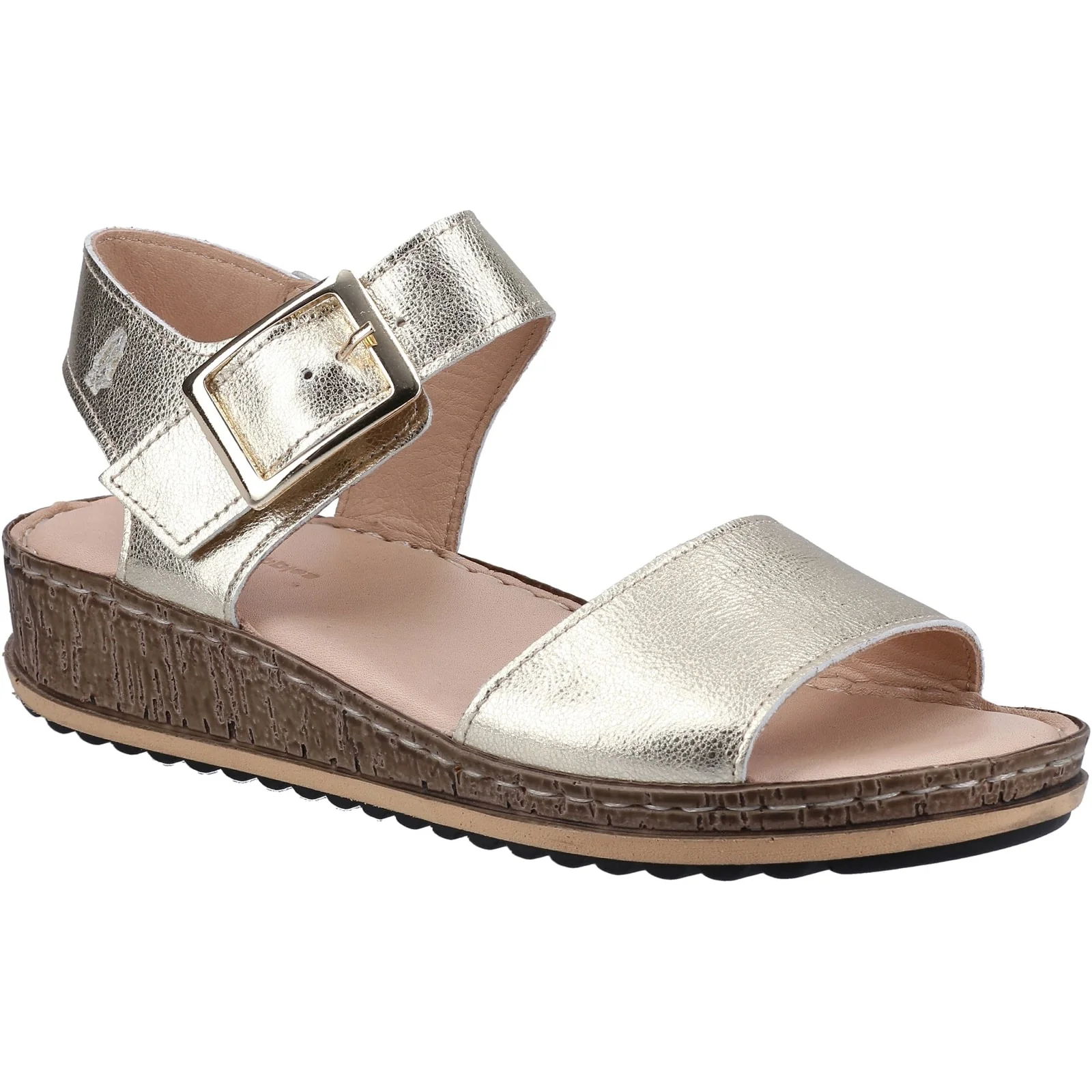 Hush Puppies Womens Ellie Sandal Gold - Image 4