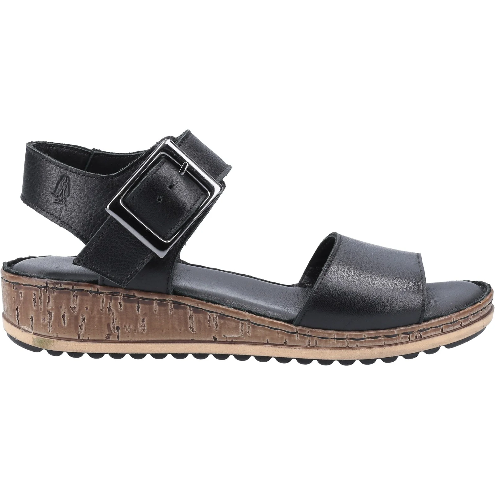 Hush Puppies Womens Ellie Wide Sandal Black
