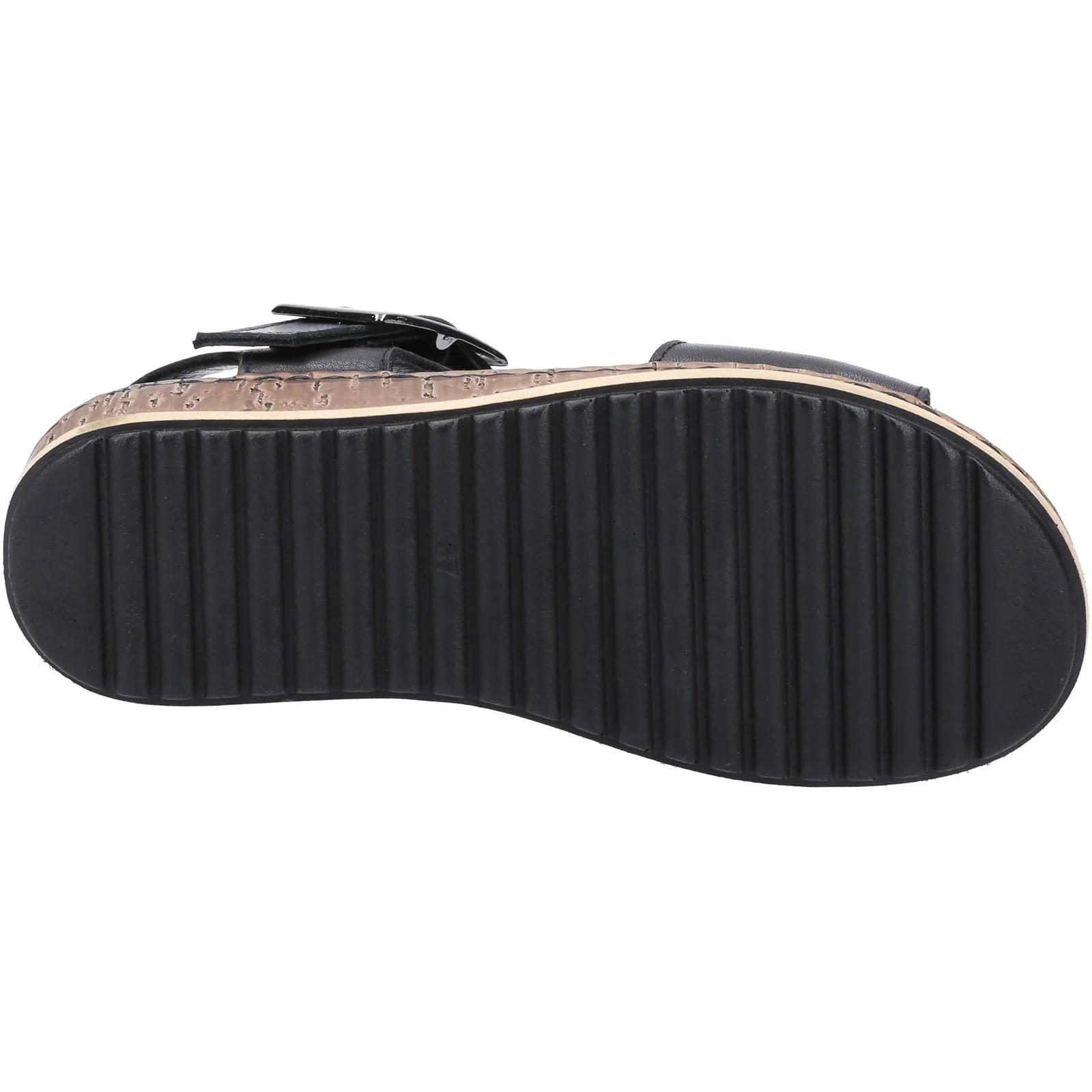 Hush Puppies Womens Ellie Wide Sandal Black - Image 2