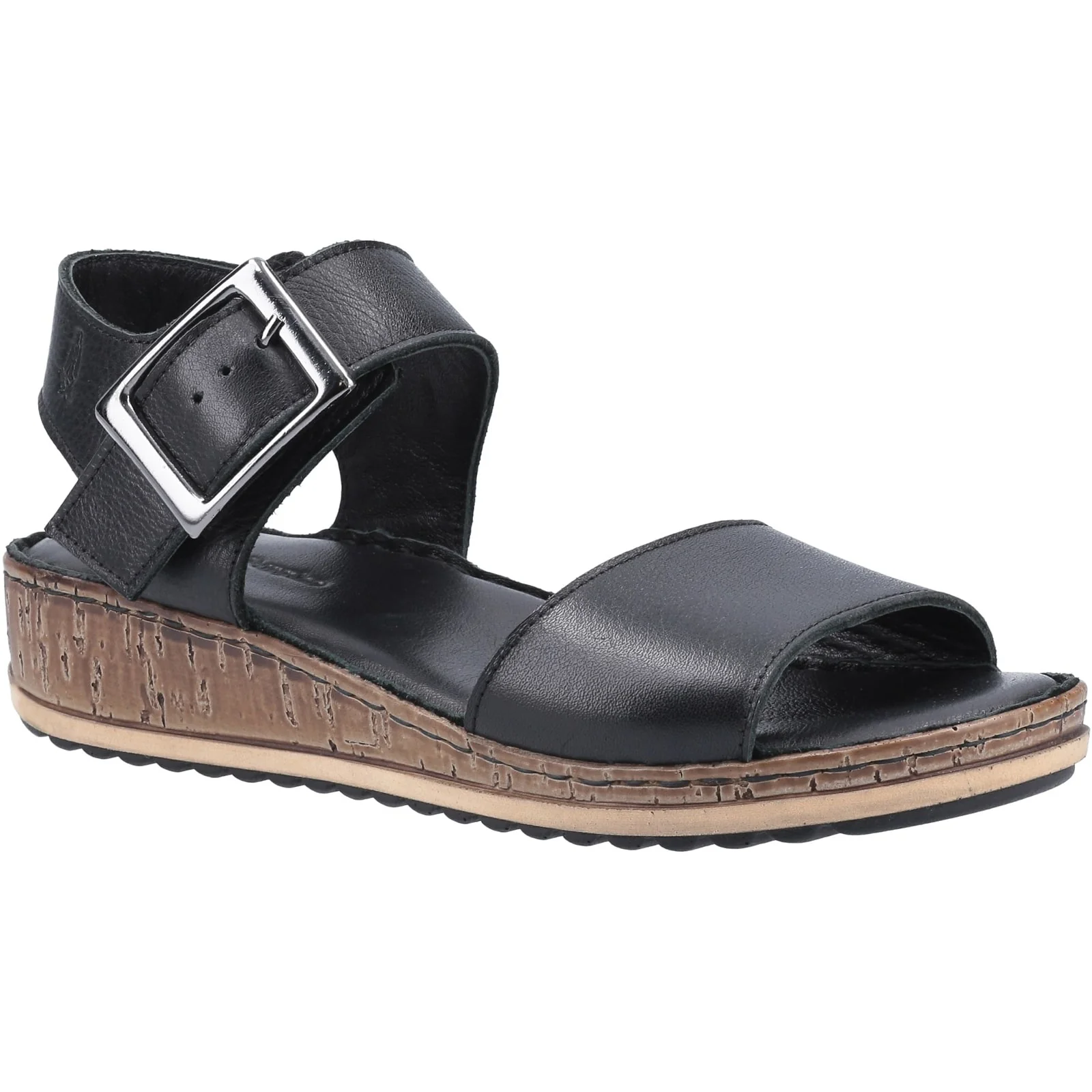 Hush Puppies Womens Ellie Wide Sandal Black - Image 4