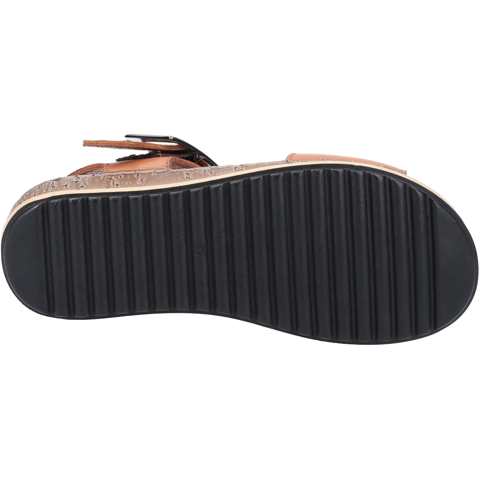 Hush Puppies Womens Ellie Wide Sandal Tan - Image 2