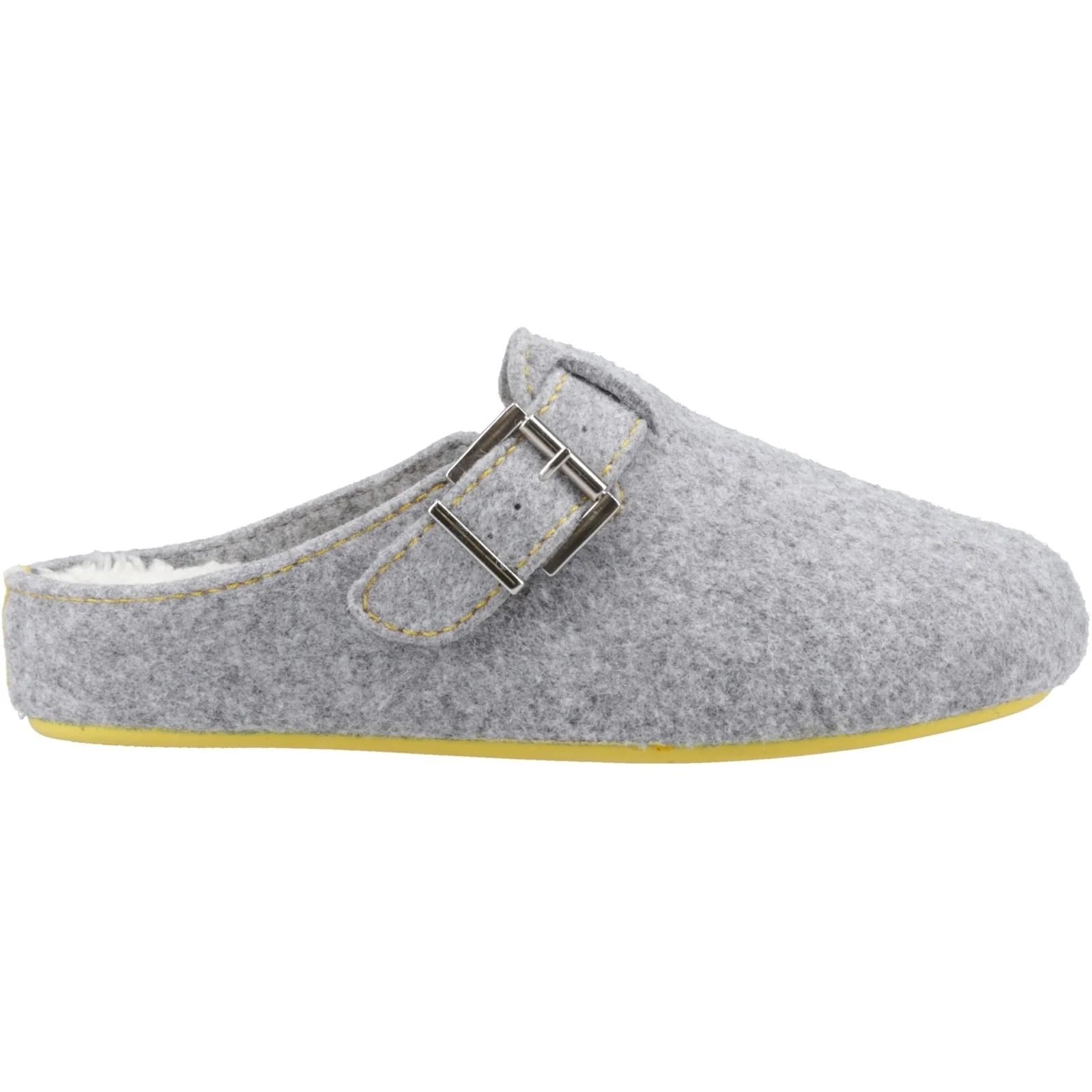 Hush Puppies Womens Good Slipper Buckle Grey