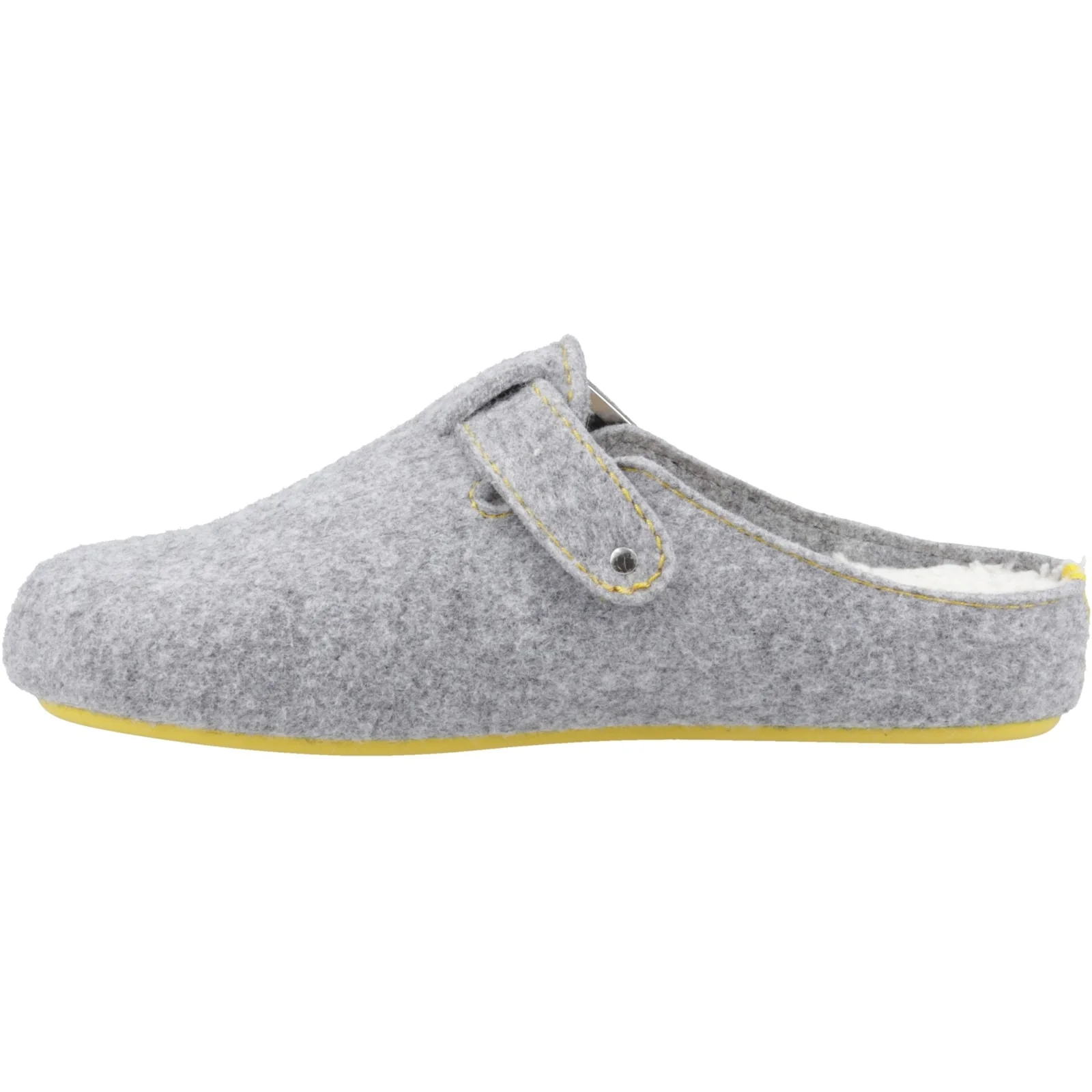 Hush Puppies Womens Good Slipper Buckle Grey - Image 2