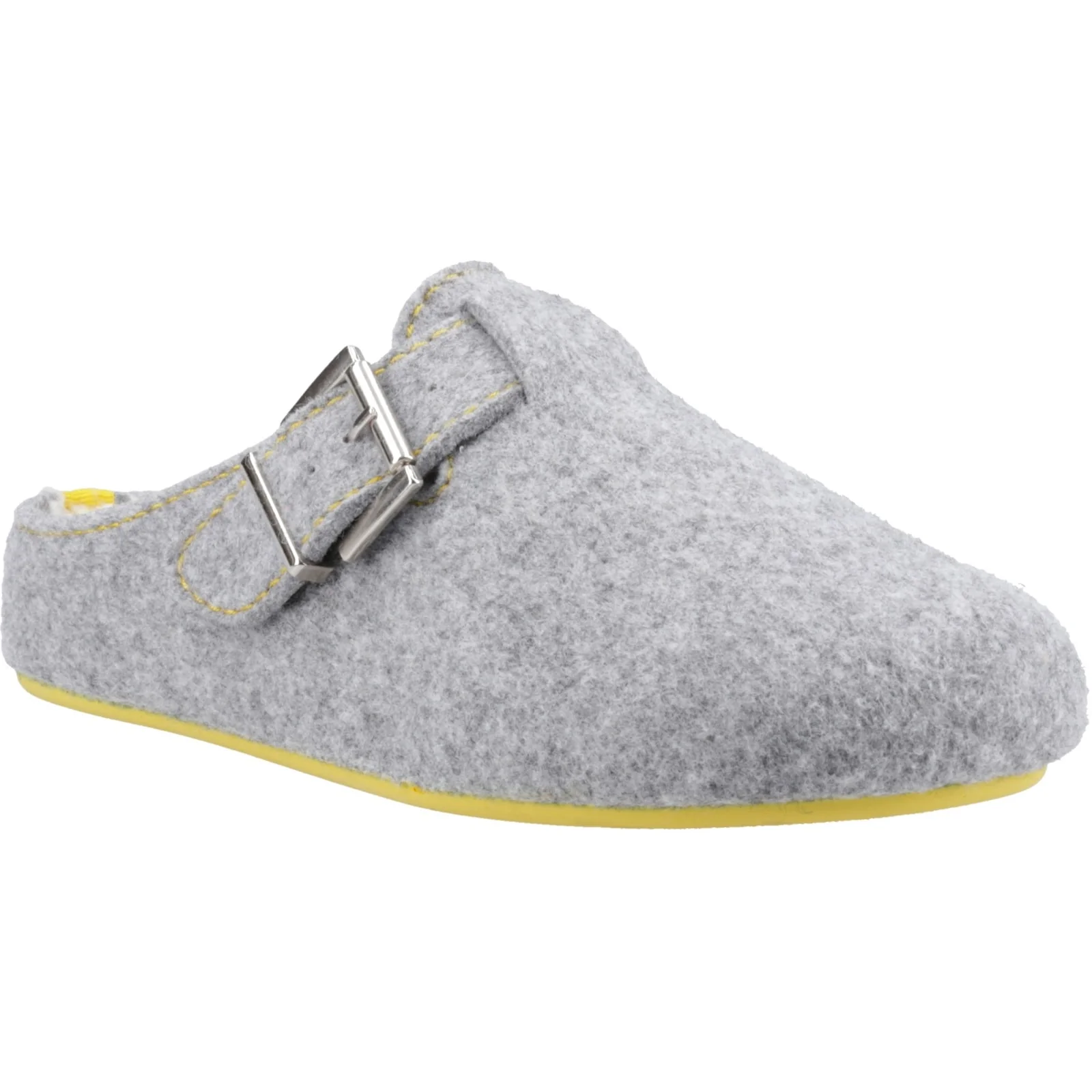 Hush Puppies Womens Good Slipper Buckle Grey - Image 5