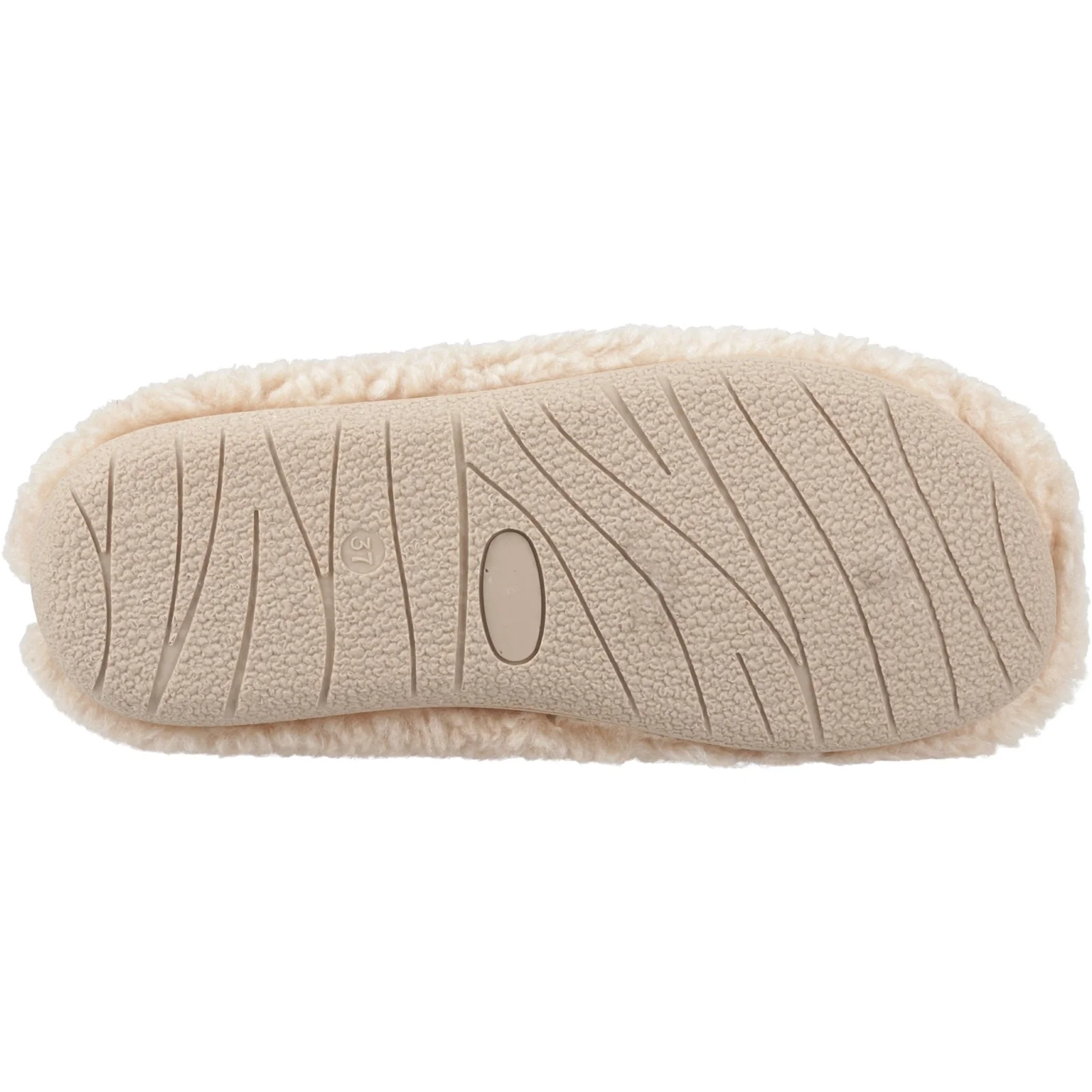 Hush Puppies Womens Good Slipper Teddy Mule Beige - Image 3