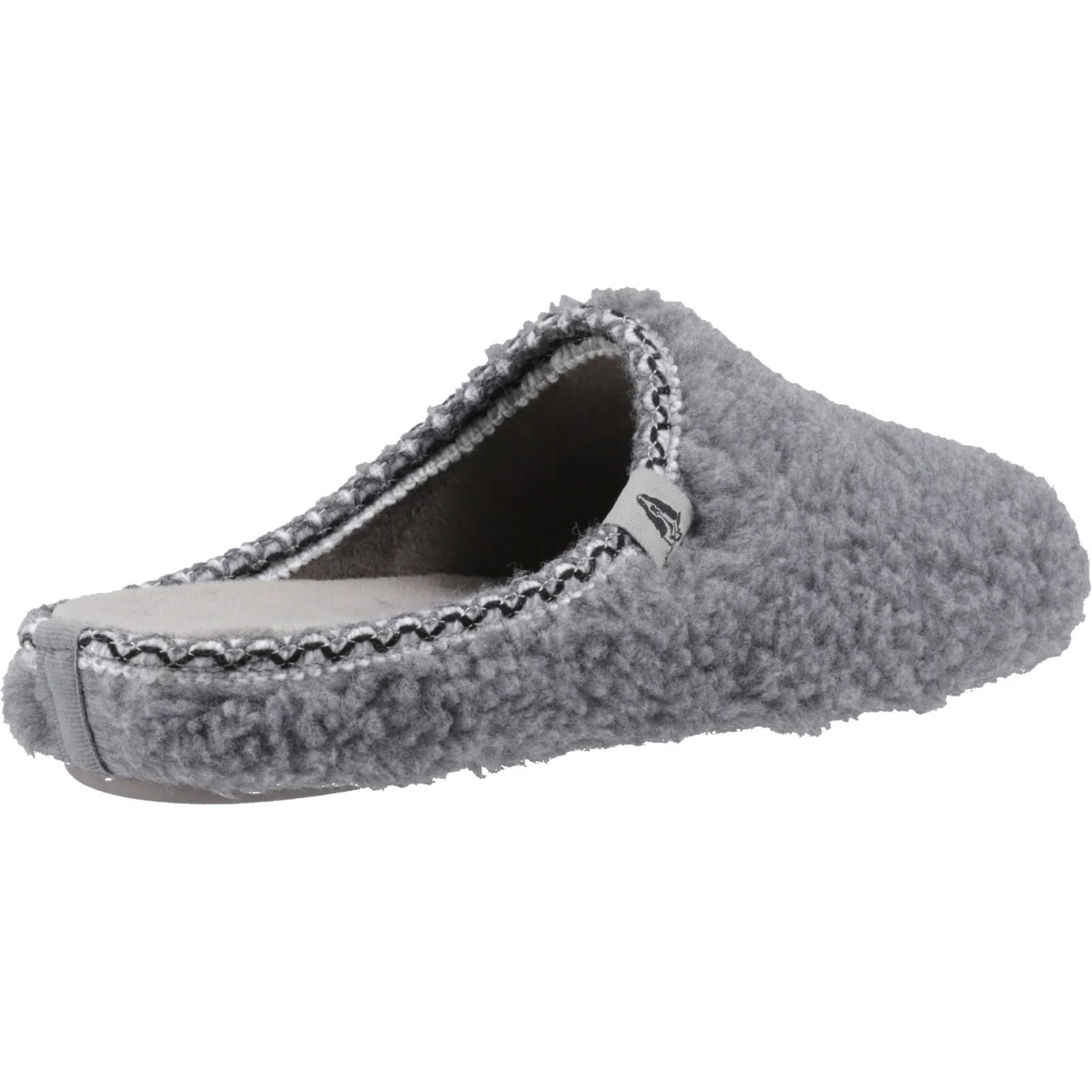 Hush Puppies Womens Good Slipper Teddy Mule Grey - Image 4